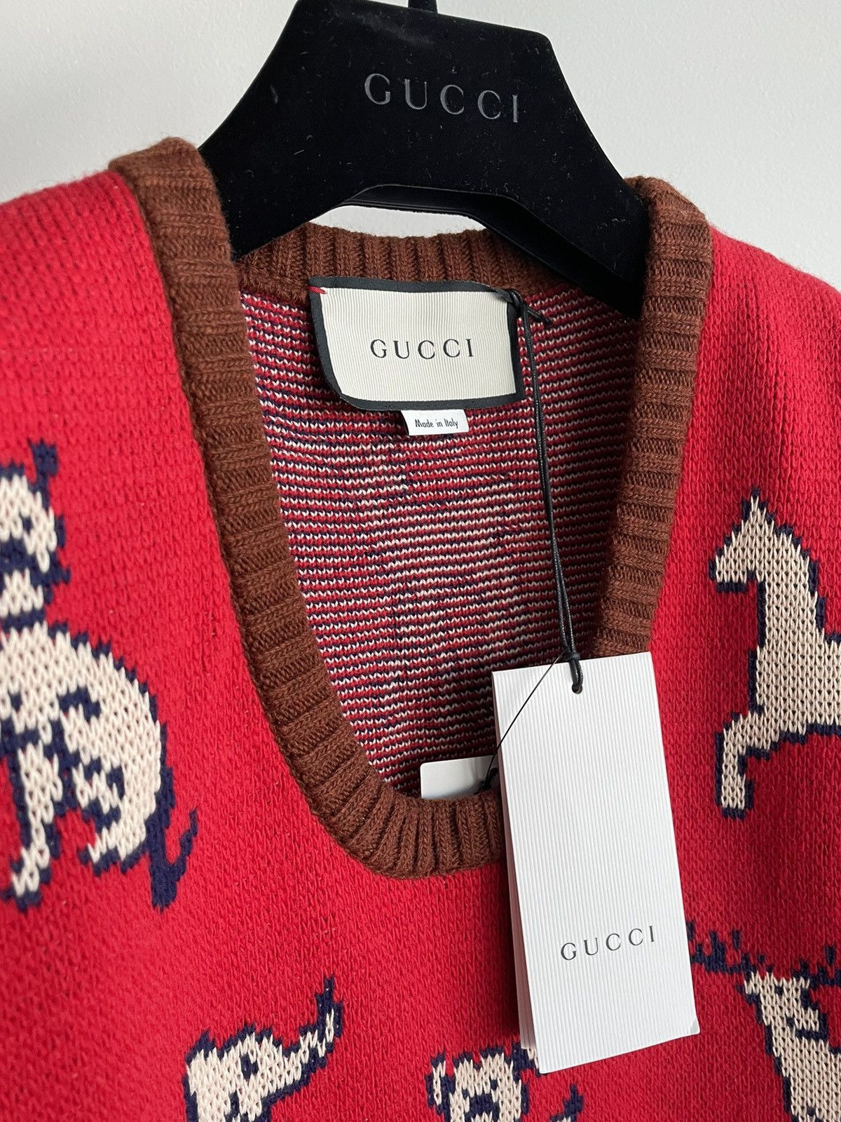 Gucci Rare Brand NEW Limited Edition Runway Sold Out Logo Sweater Size US M / EU 48-50 / 2 - 22 Thumbnail
