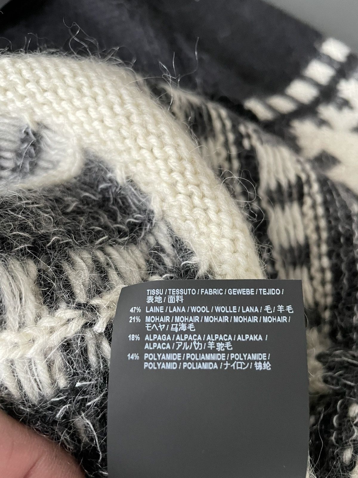 Hedi Slimane × Saint Laurent Paris × Yves Saint Laurent Rare $1,450 Value Super Runway Col Rond Graphic Sweater New Size US L / EU 52-54 / 3 - 5 Thumbnail