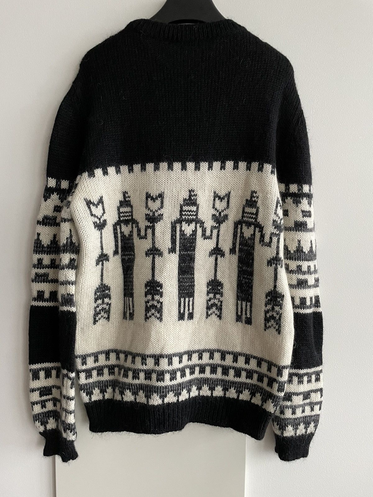 Hedi Slimane × Saint Laurent Paris × Yves Saint Laurent Rare $1,450 Value Super Runway Col Rond Graphic Sweater New Size US L / EU 52-54 / 3 - 7 Thumbnail