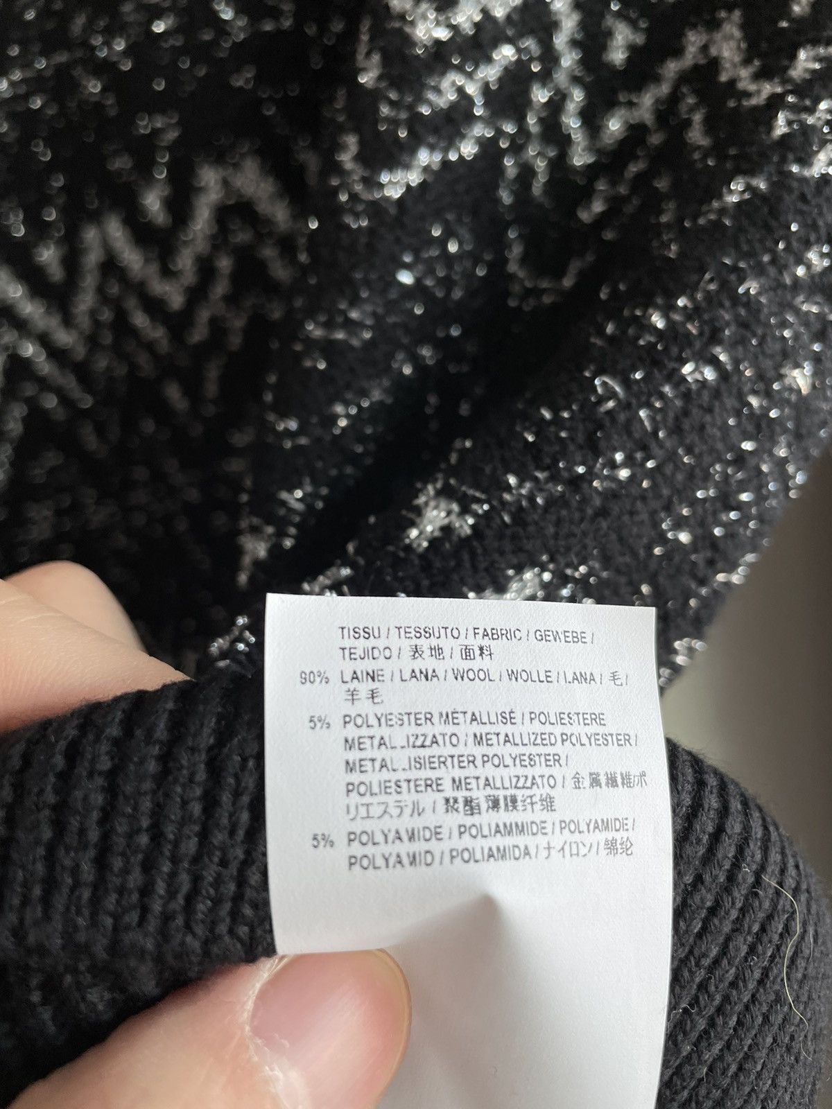 Hedi Slimane × Saint Laurent Paris × Yves Saint Laurent $1,550 Super Limited Runway Lurex Wool Sweater Brand New Size US XL / EU 56 / 4 - 16 Thumbnail