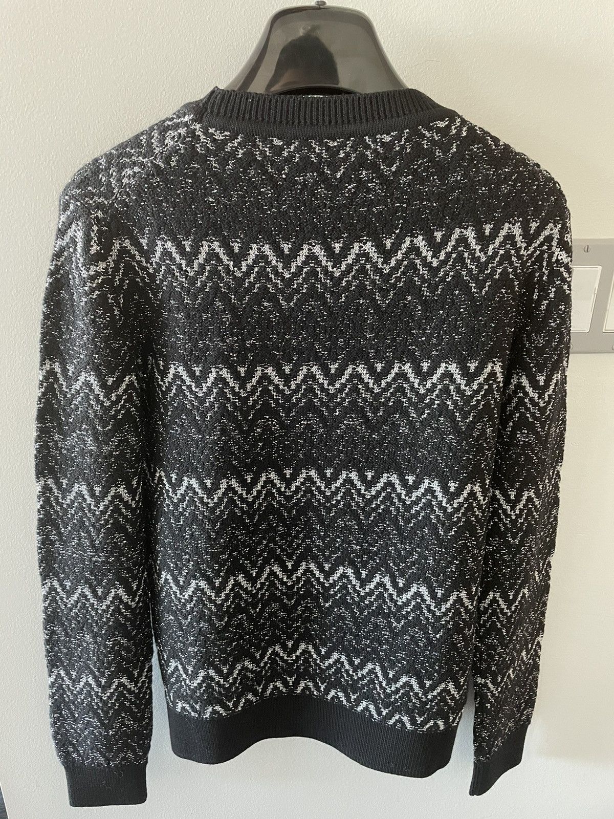 Hedi Slimane × Saint Laurent Paris × Yves Saint Laurent $1,550 Super Limited Runway Lurex Wool Sweater Brand New Size US XL / EU 56 / 4 - 6 Thumbnail
