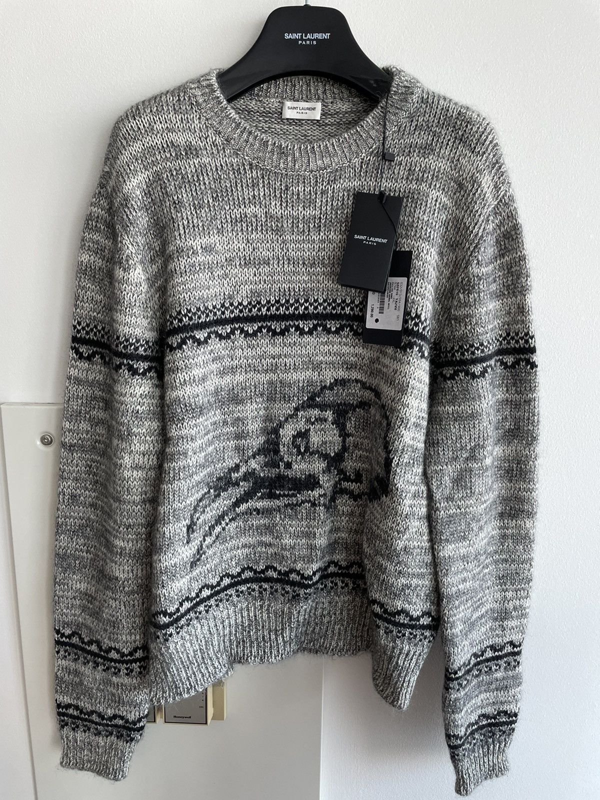 Hedi Slimane × Saint Laurent Paris × Yves Saint Laurent $1,450 Value Saint Laurent Wool Sweater Brand New Size US L / EU 52-54 / 3 - 15 Thumbnail