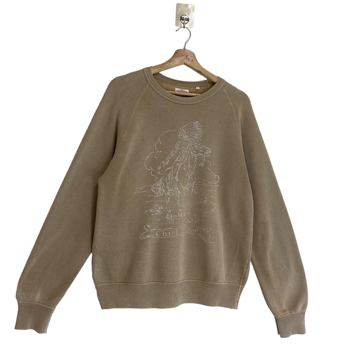 Vintage Vintage Chief Rider Crewneck Sweatshirt Size M Size US M / EU 48-50 / 2 - 2 Thumbnail