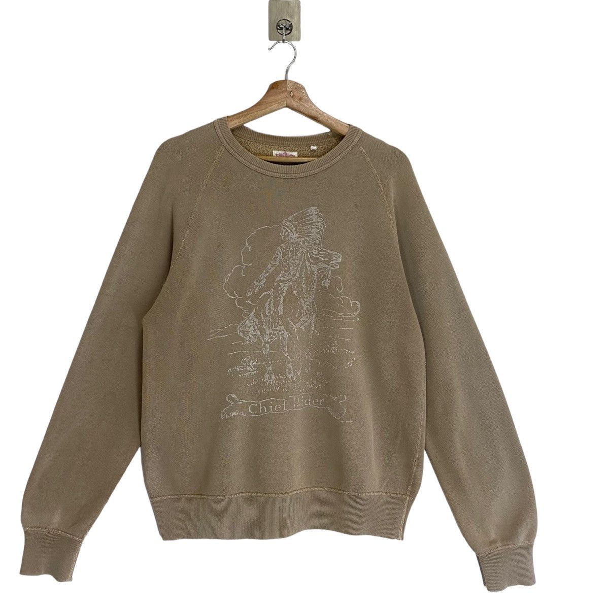 Vintage Vintage Chief Rider Crewneck Sweatshirt Size M Size US M / EU 48-50 / 2 - 1 Thumbnail
