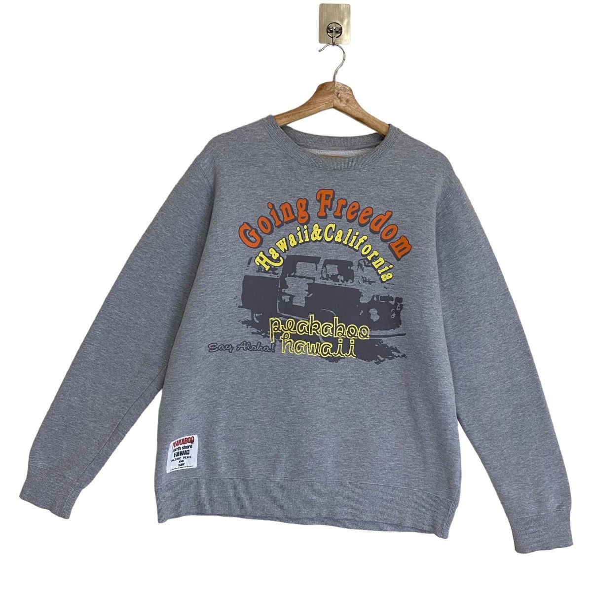 Vintage Vintage Peakaboo Hawaii Big Logo Crewneck Sweatshirt Size M Size US M / EU 48-50 / 2 - 1 Thumbnail