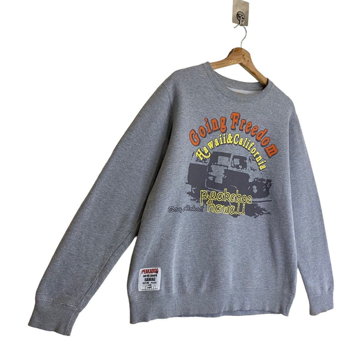 Vintage Vintage Peakaboo Hawaii Big Logo Crewneck Sweatshirt Size M Size US M / EU 48-50 / 2 - 2 Thumbnail