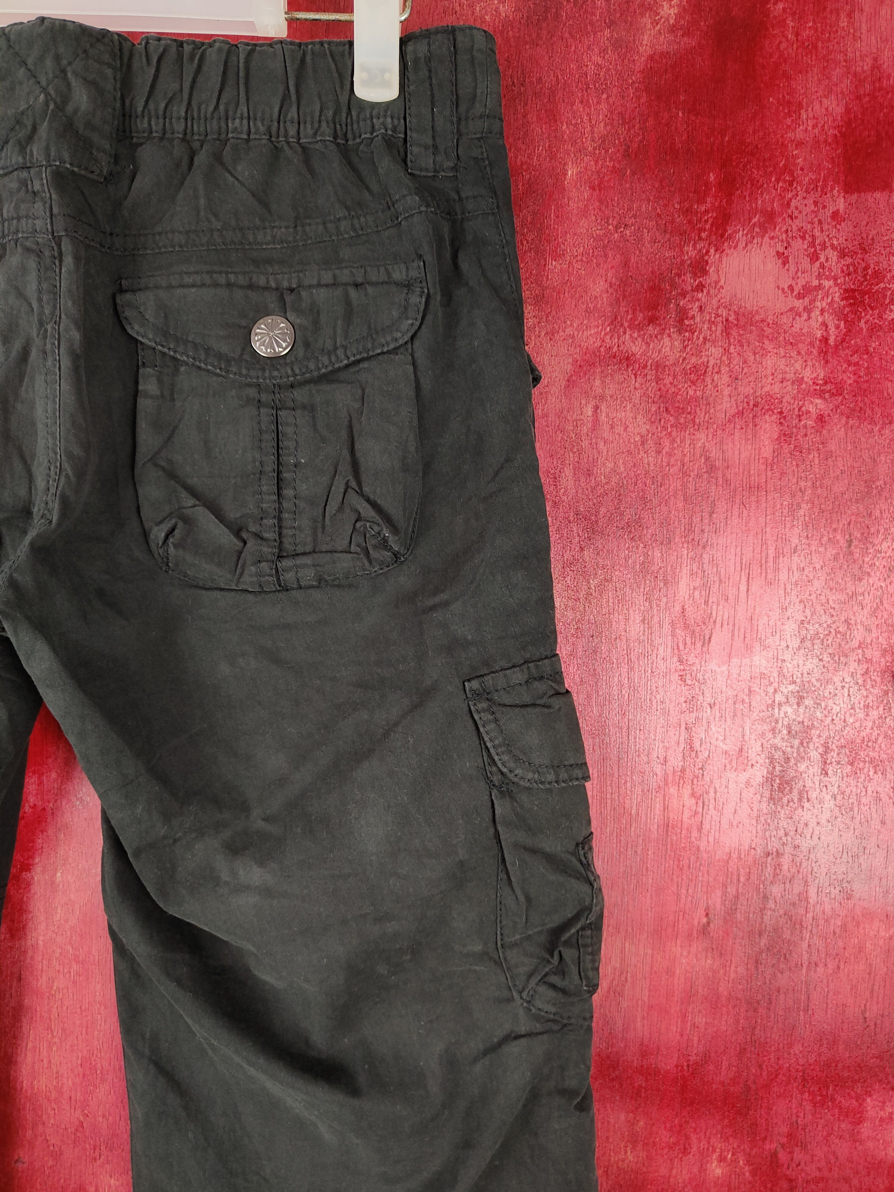 Japanese Brand DL Japan multipocket tactical Black cargo Pants #4543 Size 28" / US 6 / IT 42 - 12 Thumbnail