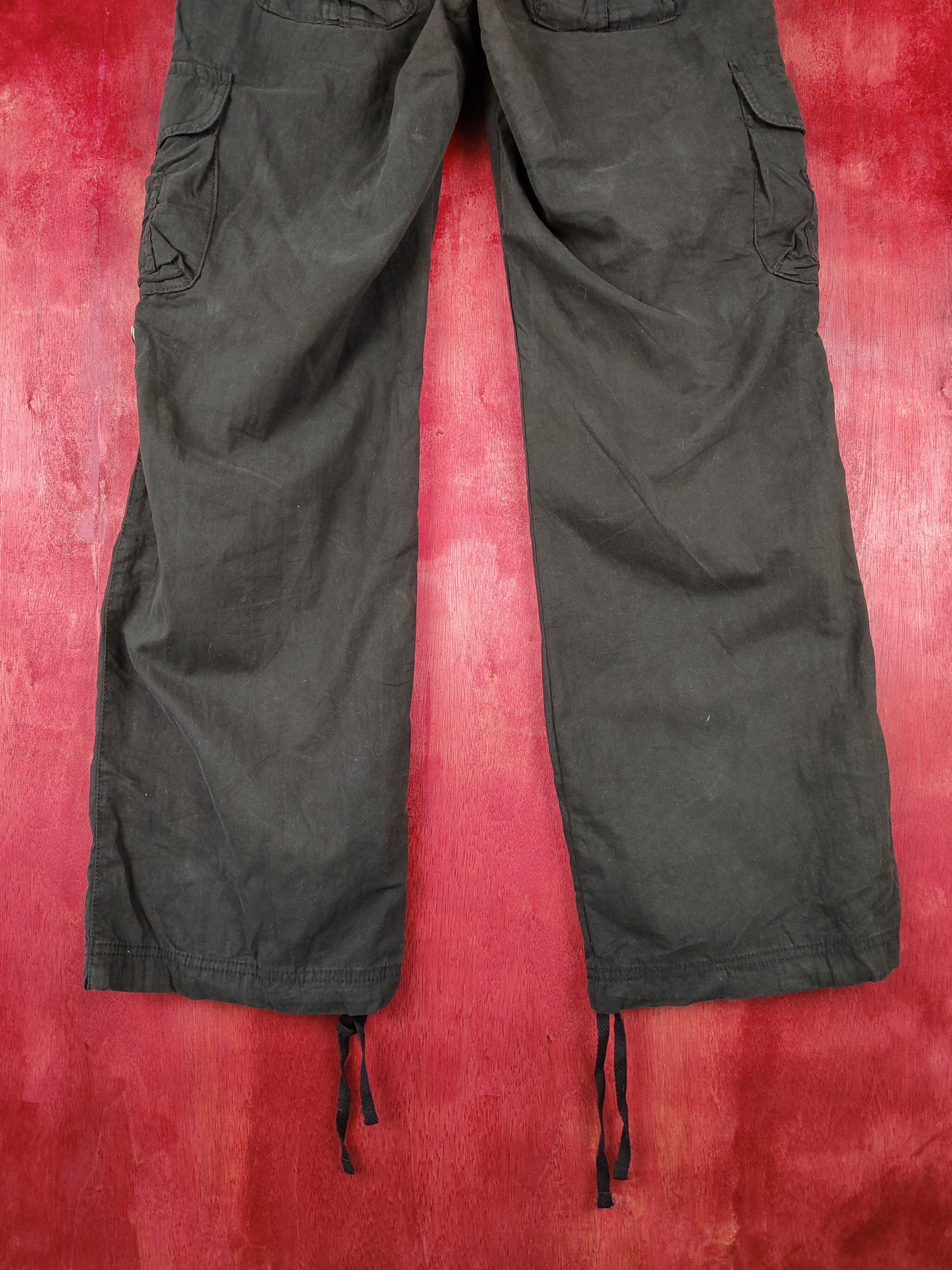 Japanese Brand DL Japan multipocket tactical Black cargo Pants #4543 Size 28" / US 6 / IT 42 - 10 Thumbnail
