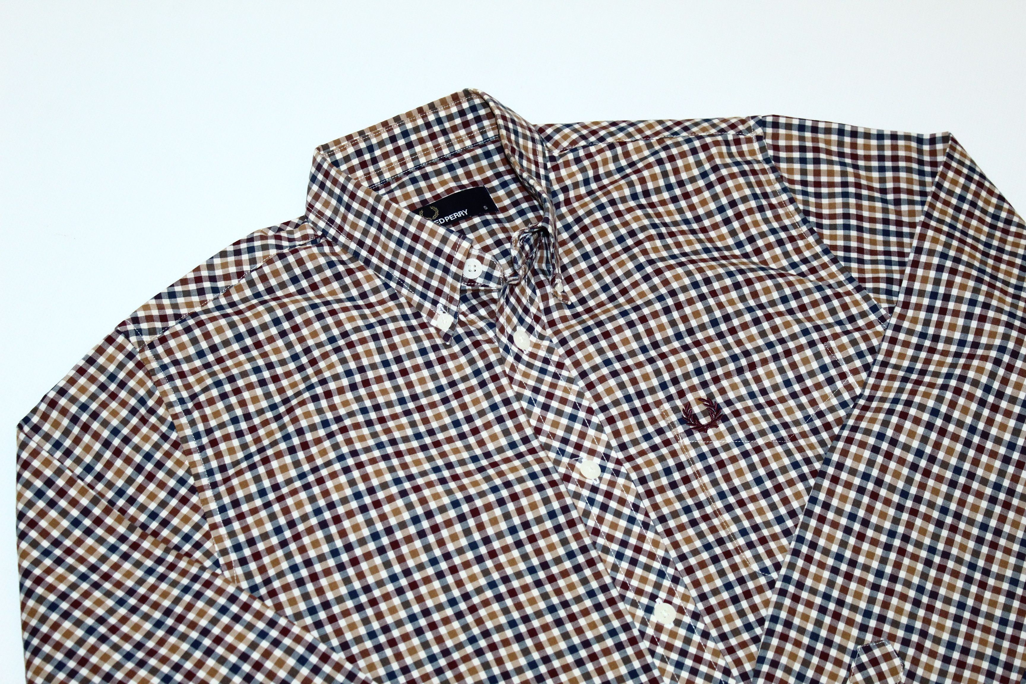 Fred Perry Fred Perry Logo Embroid Double Check Button down Shirt Size US S / EU 44-46 / 1 - 3 Thumbnail