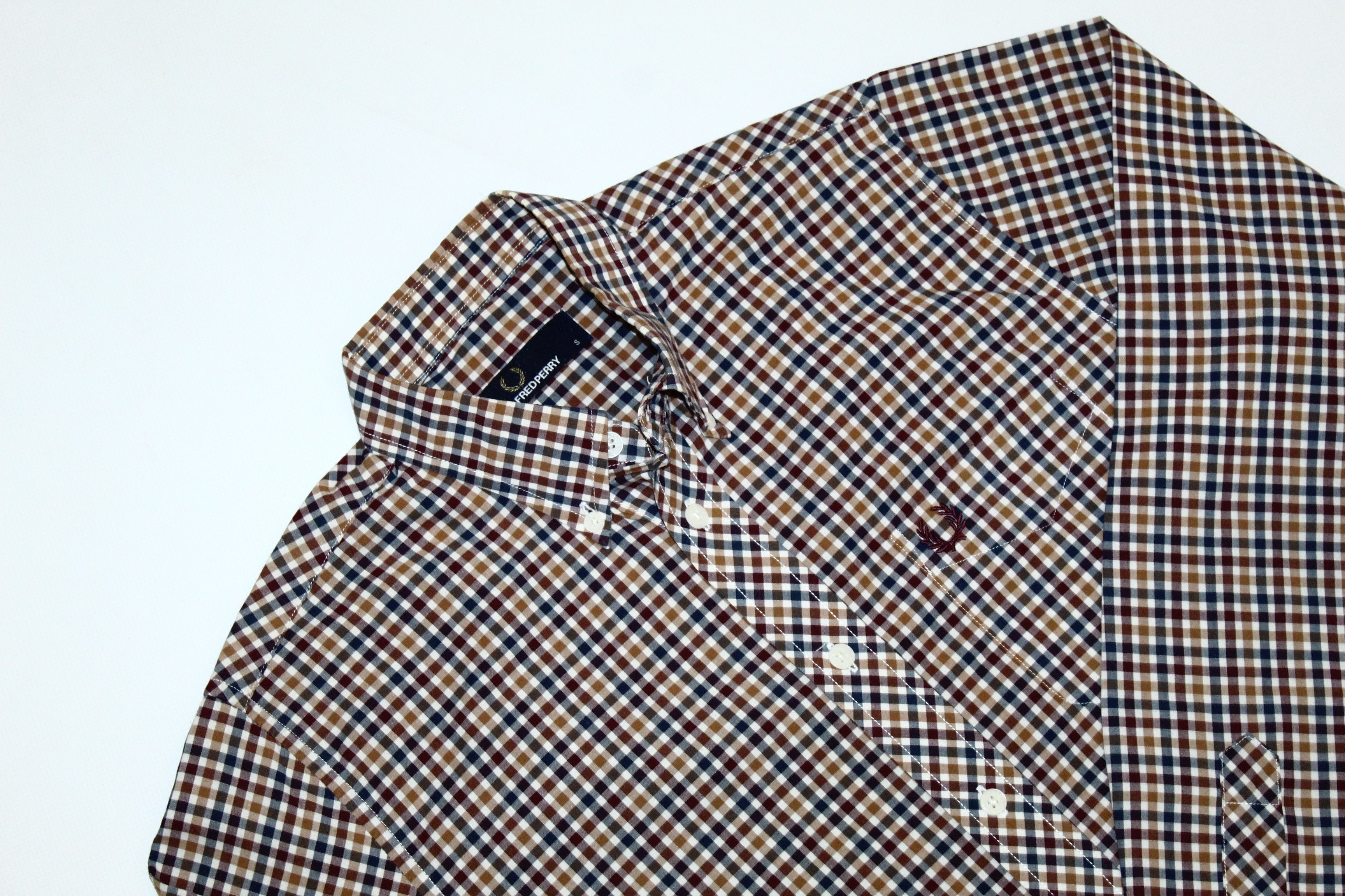 Fred Perry Fred Perry Logo Embroid Double Check Button down Shirt Size US S / EU 44-46 / 1 - 4 Thumbnail