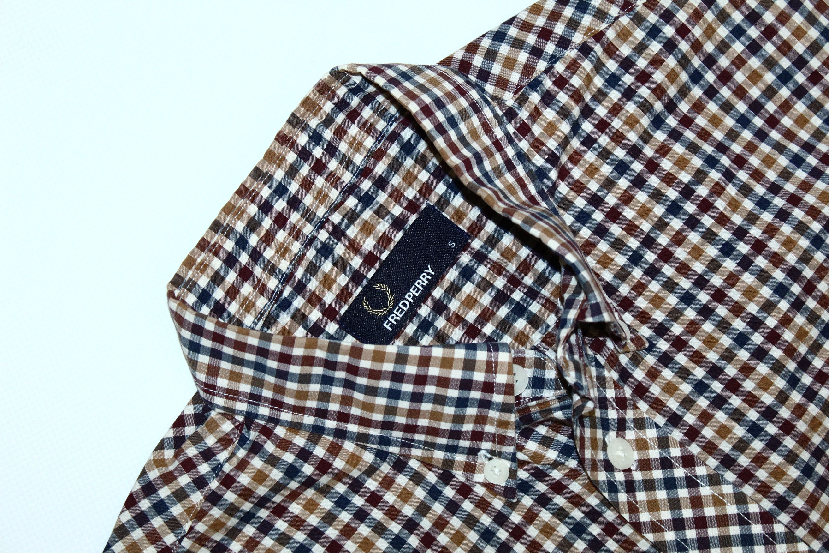 Fred Perry Fred Perry Logo Embroid Double Check Button down Shirt Size US S / EU 44-46 / 1 - 5 Thumbnail