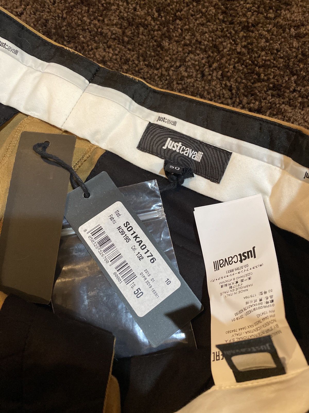 Designer × Just Cavalli Justcavalli brand new men’s pants Size US 32 / EU 48 - 4 Thumbnail