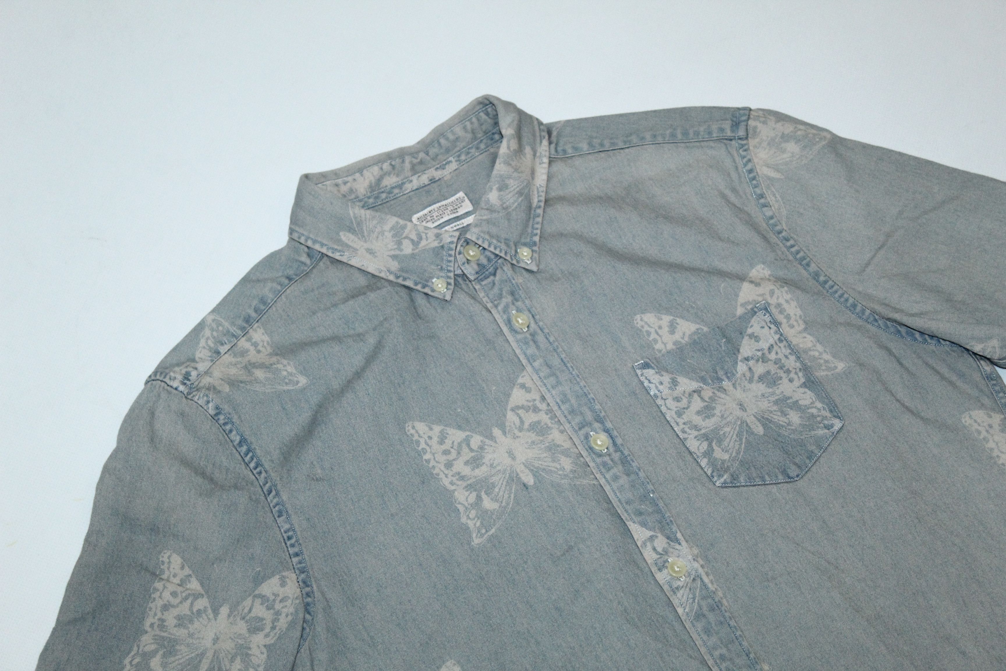 Allsaints Papillon S/S Denim Shirt