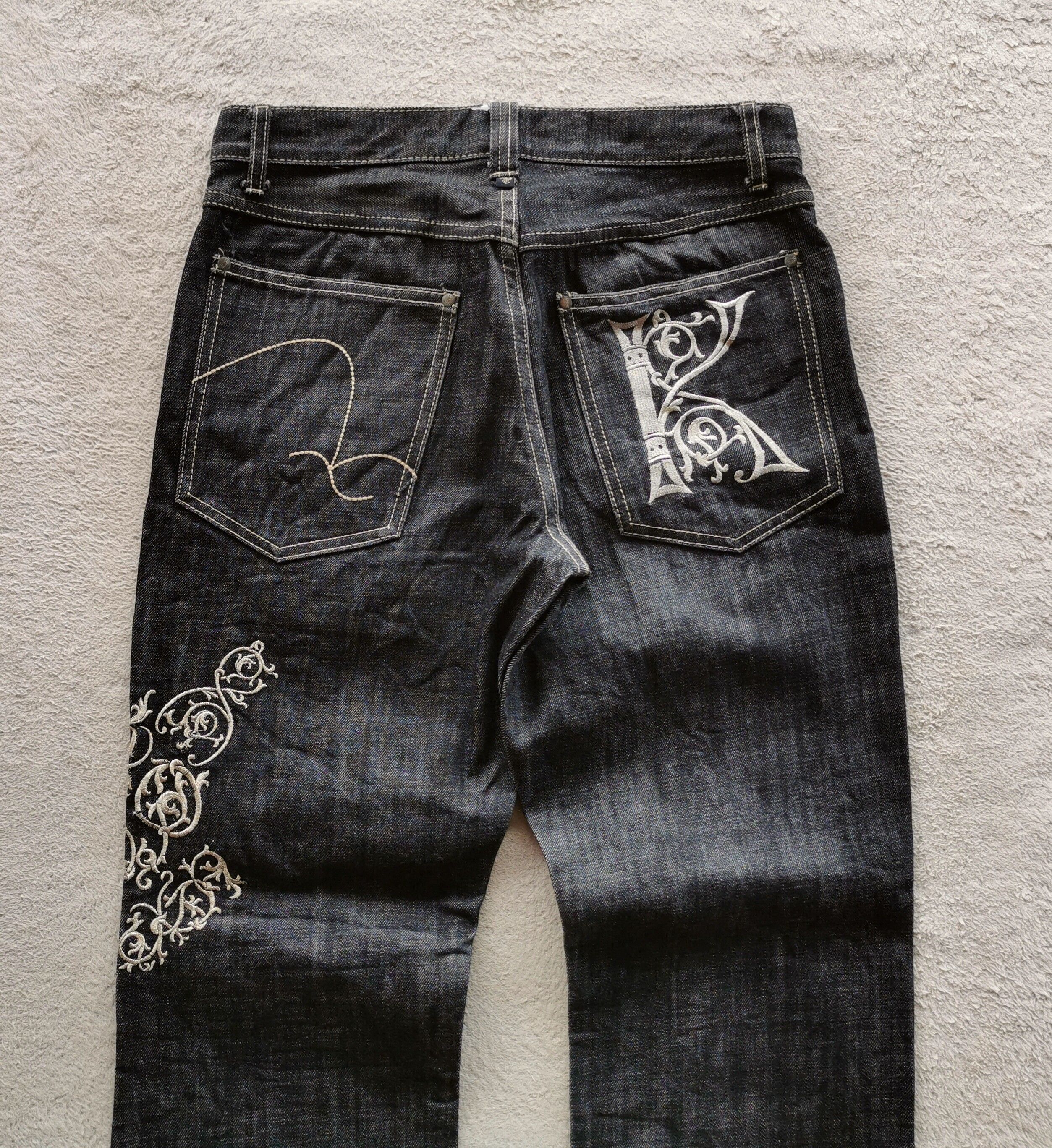 Karl Kani Karl Kani Gold Embroidery Denim Jeans | Grailed
