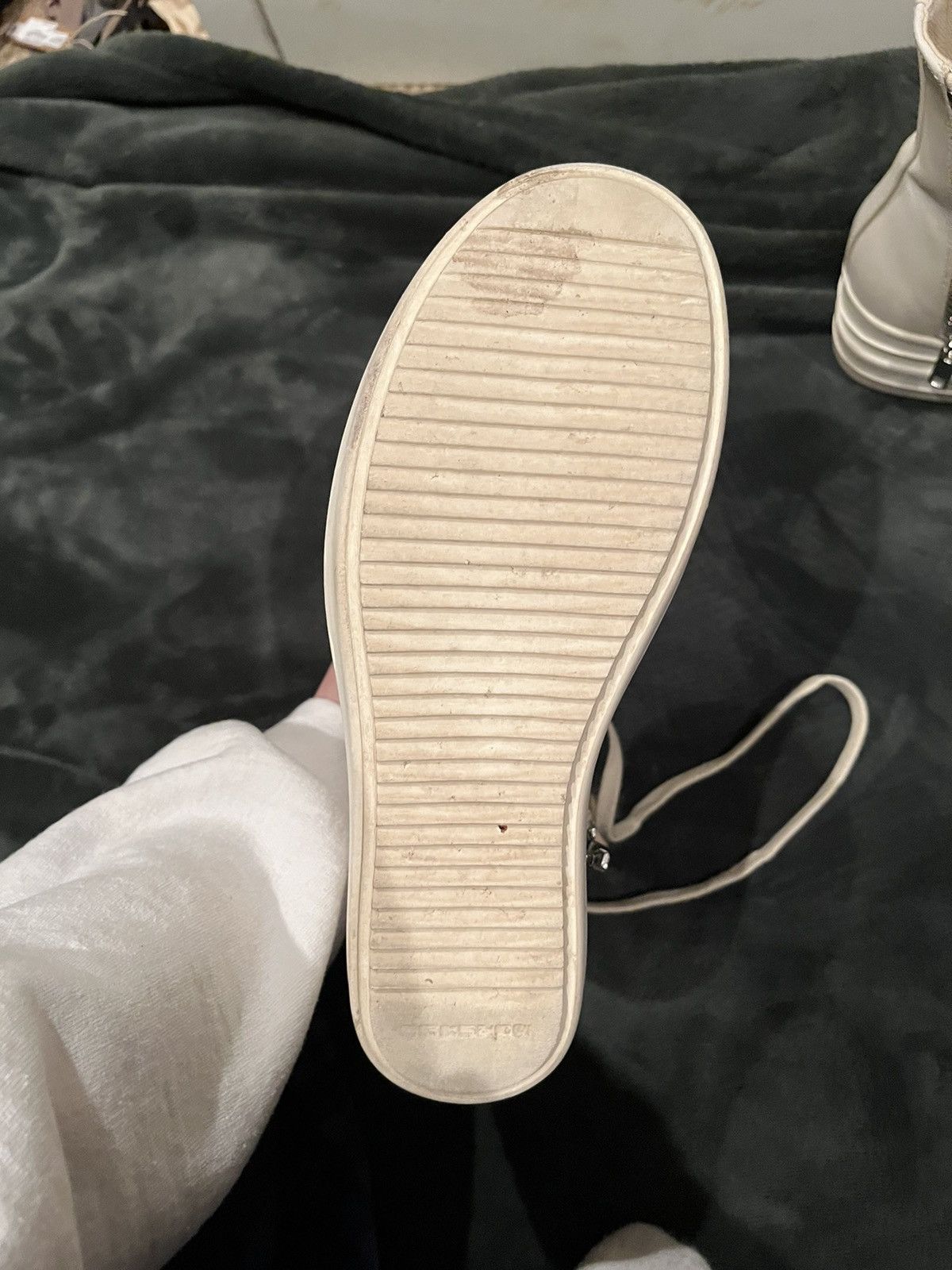 Rick Owens Rick Owens White Leather Double Bumper Ramones Size US 6 / IT 36 - 6 Thumbnail