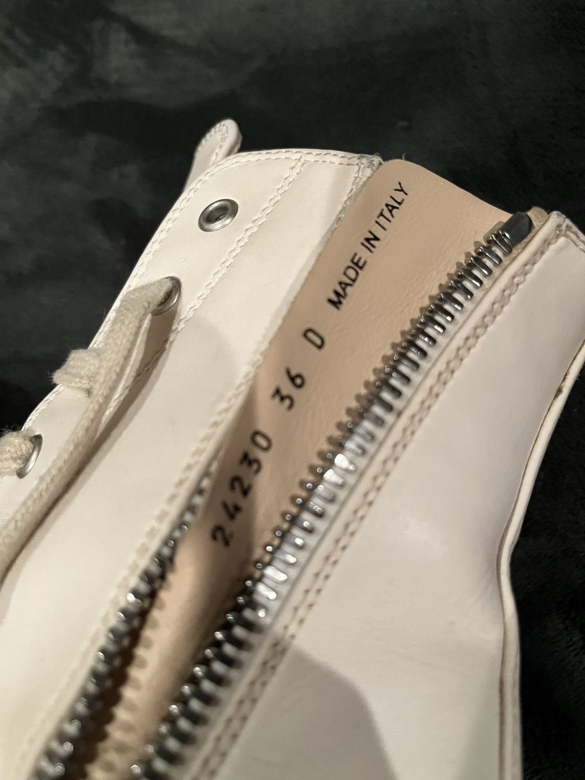 Rick Owens Rick Owens White Leather Double Bumper Ramones Size US 6 / IT 36 - 5 Thumbnail