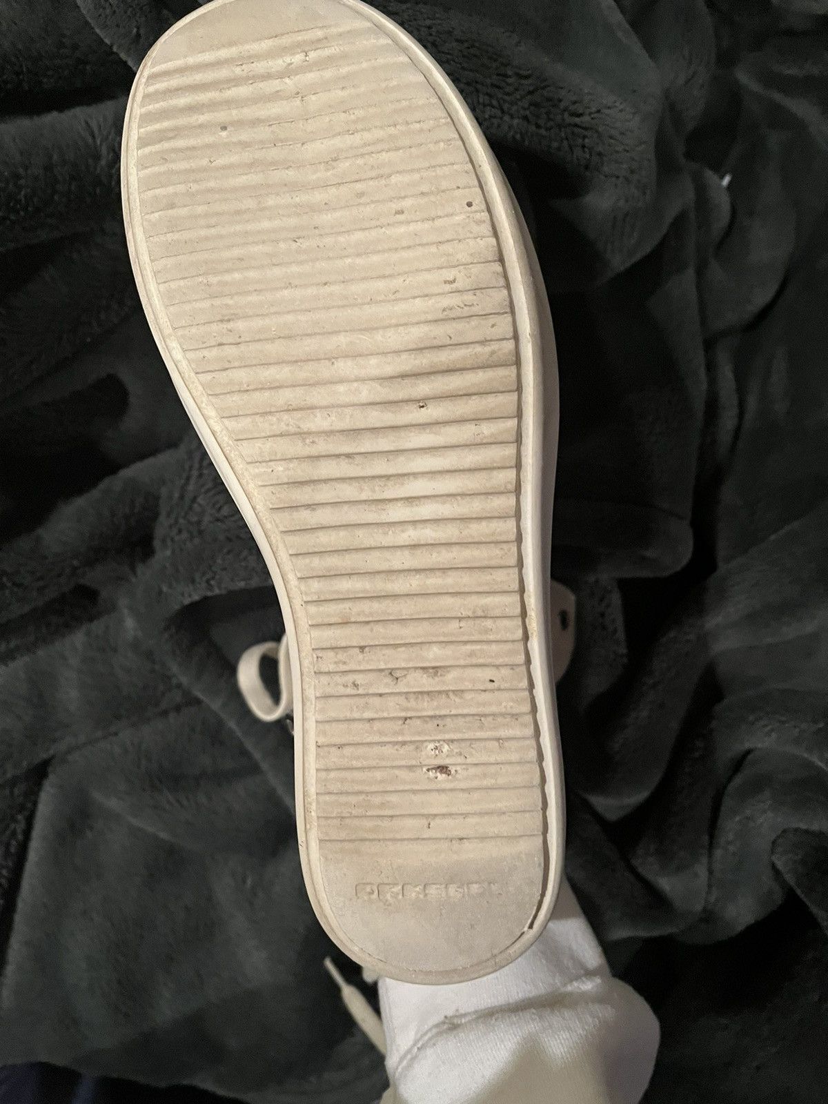 Rick Owens Rick Owens White Leather Double Bumper Ramones Size US 6 / IT 36 - 7 Thumbnail