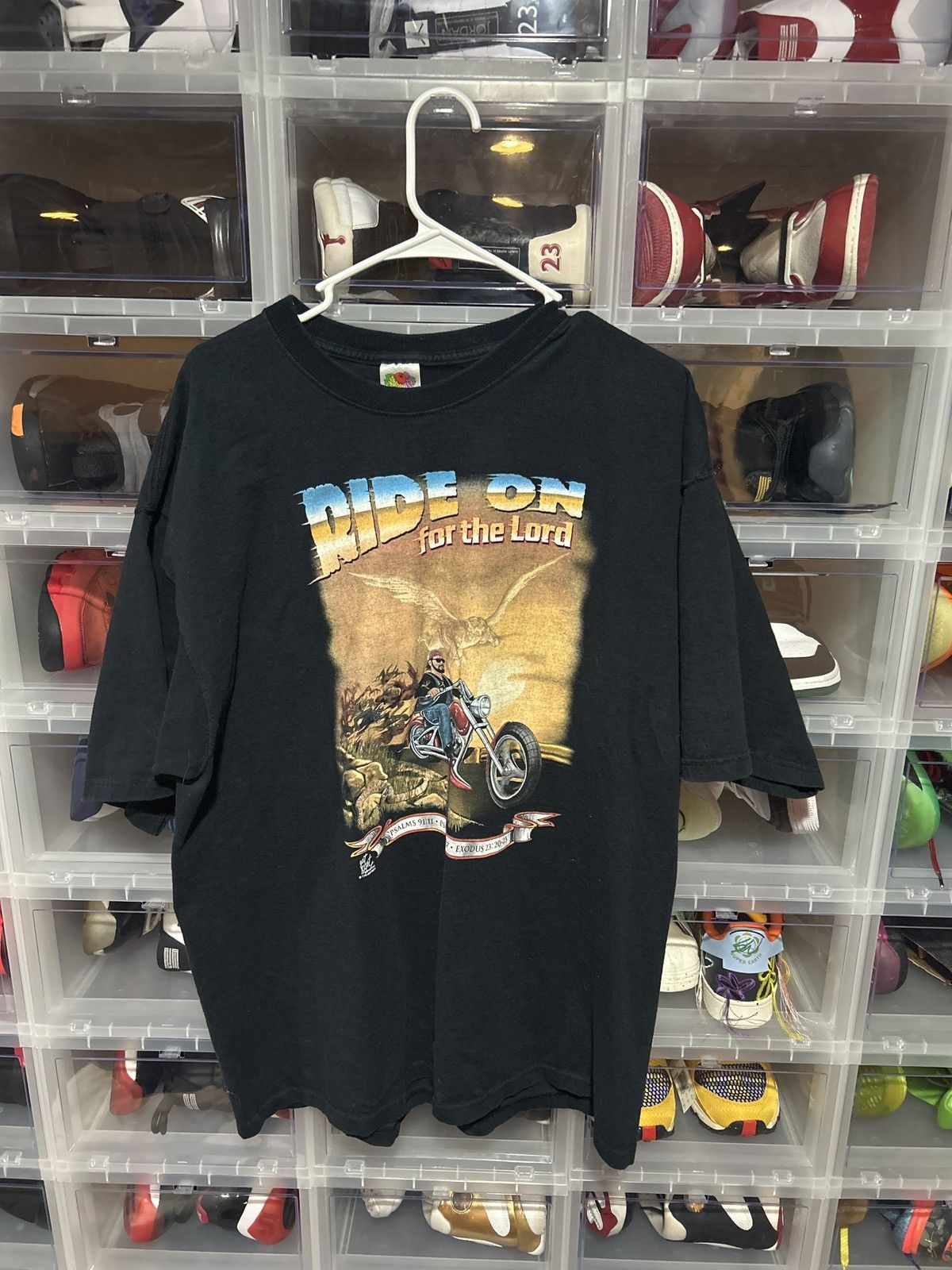 Designer × Harley Davidson × Vintage Vintage Ride on for the lord biker Tee Size US XXL / EU 58 / 5 - 1 Thumbnail