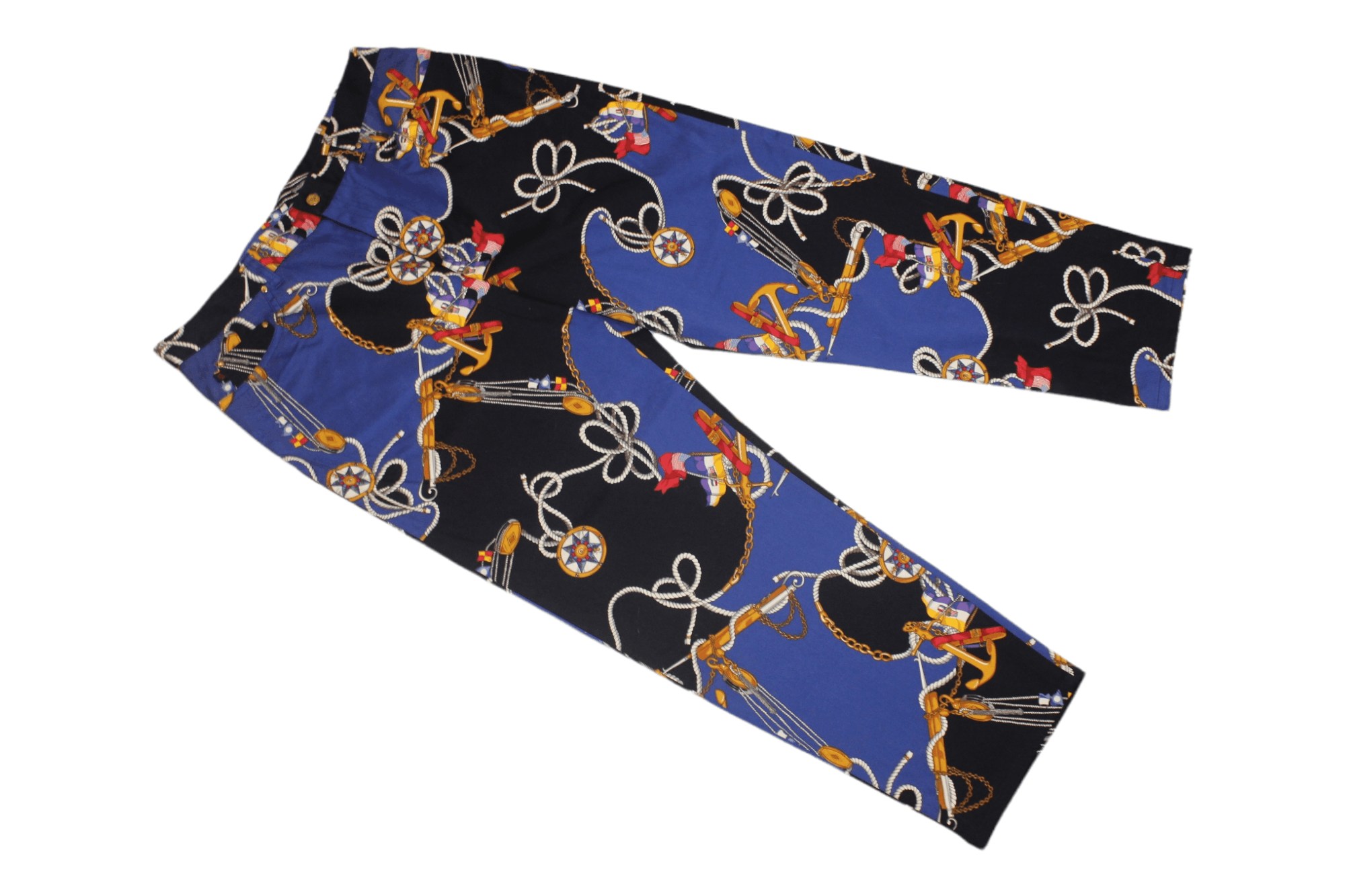 Lauren Ralph Lauren VTG💥Lauren R.L. USA Nautical Sailing Printed Cropped Pants Size US 34 / EU 50 - 7 Thumbnail
