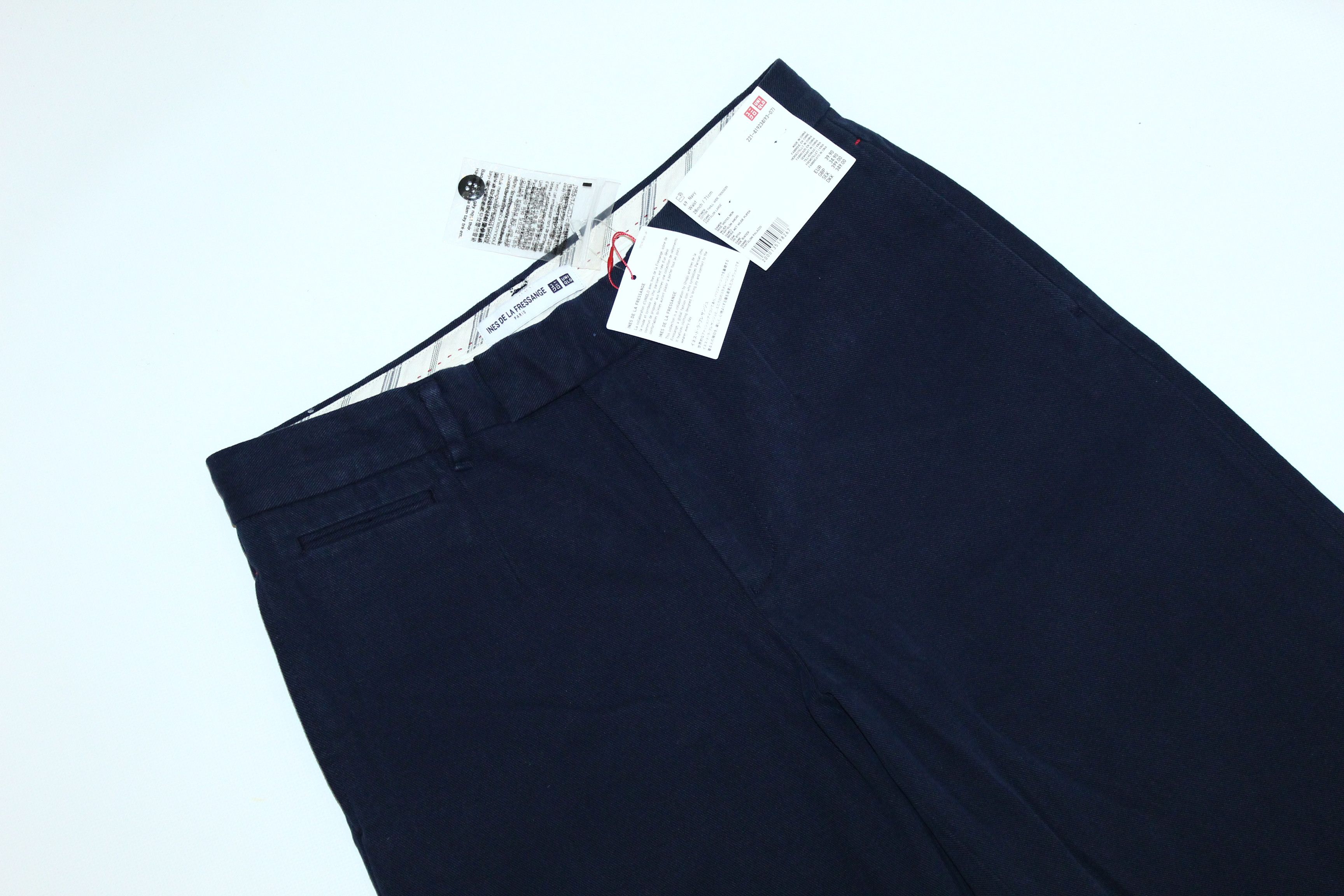 Japanese Brand Ines De La Fressange Paris x UniQlo Twill Wide Leg Pants Size 28" / US 6 / IT 42 - 4 Thumbnail