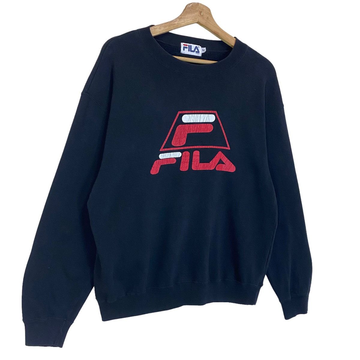 Fila × Vintage Vintage 90s Fila Big Logo Crewneck Sweatshirt Size M Size US M / EU 48-50 / 2 - 2 Thumbnail