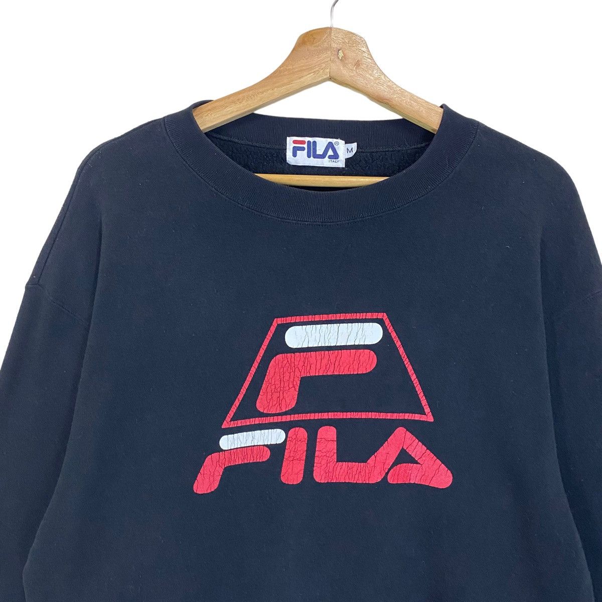 Fila × Vintage Vintage 90s Fila Big Logo Crewneck Sweatshirt Size M Size US M / EU 48-50 / 2 - 3 Thumbnail