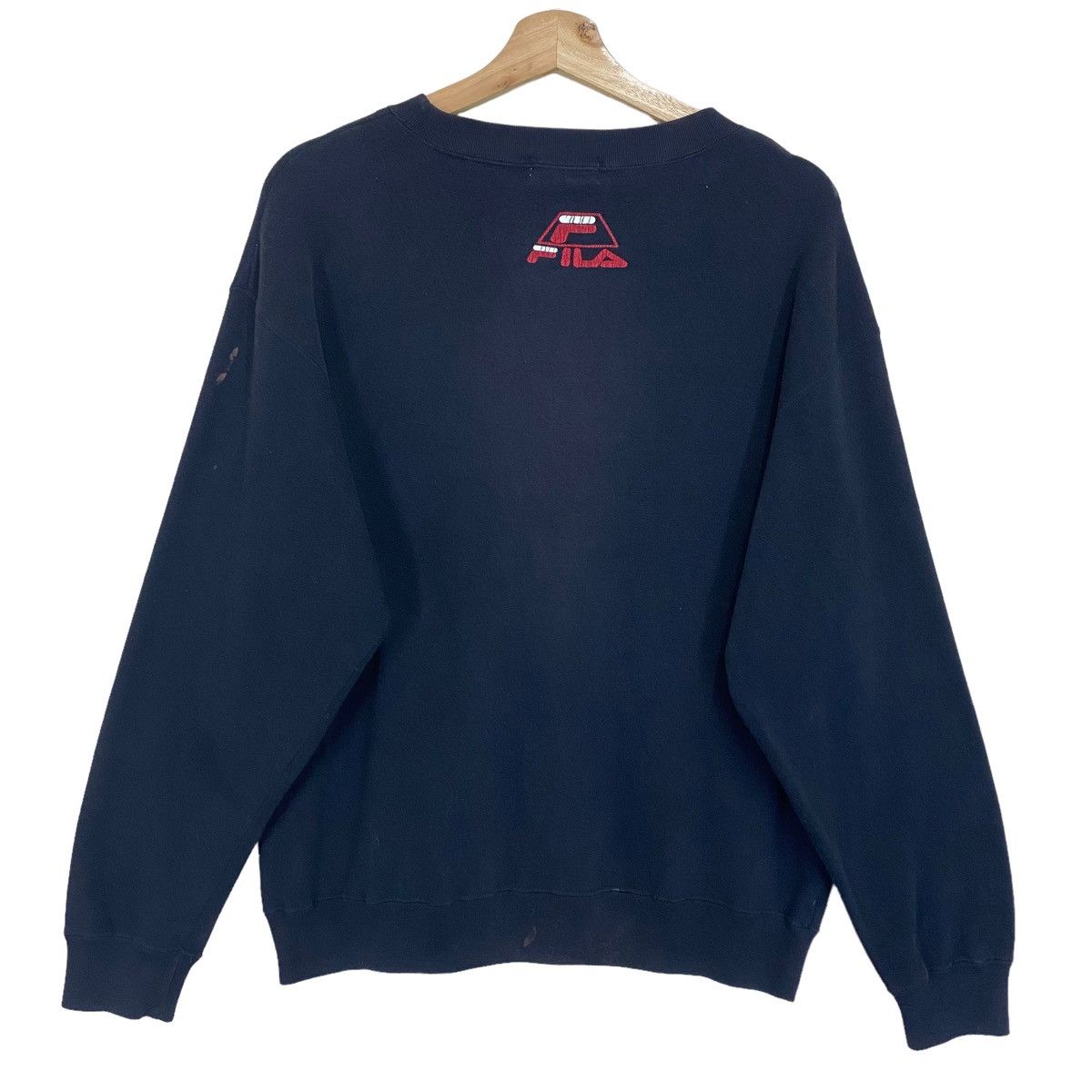 Fila × Vintage Vintage 90s Fila Big Logo Crewneck Sweatshirt Size M Size US M / EU 48-50 / 2 - 6 Thumbnail