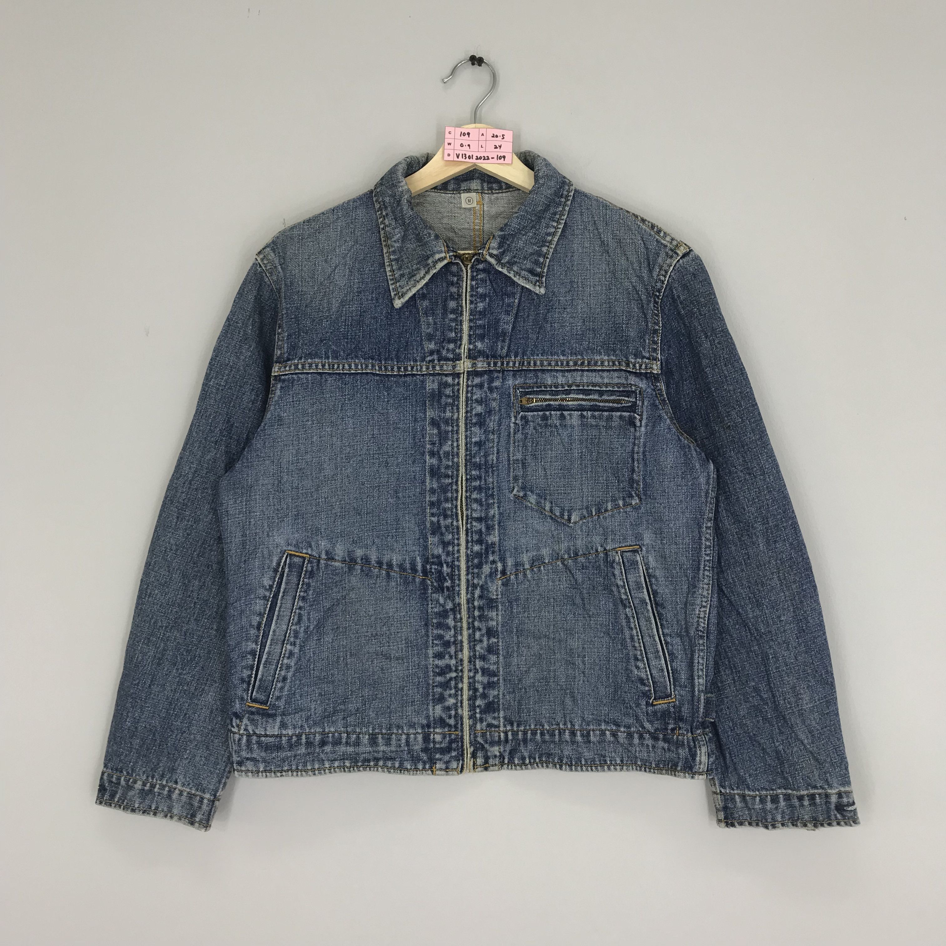 Uniqlo Denim Jeans Trucker Jacket Faded Blue Punk Rock Jacket Size US M / EU 48-50 / 2 - 1 Thumbnail
