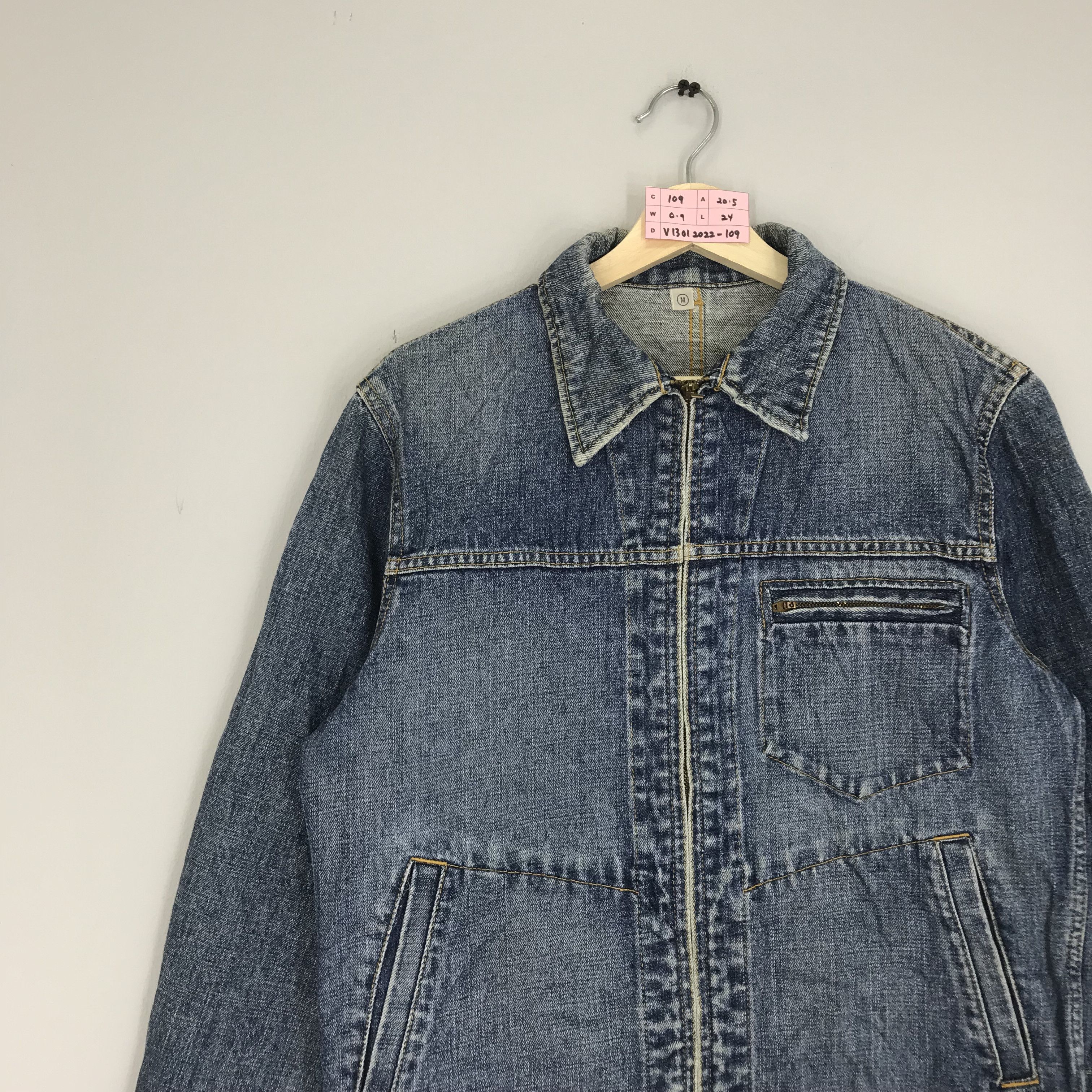 Uniqlo Denim Jeans Trucker Jacket Faded Blue Punk Rock Jacket Size US M / EU 48-50 / 2 - 3 Thumbnail