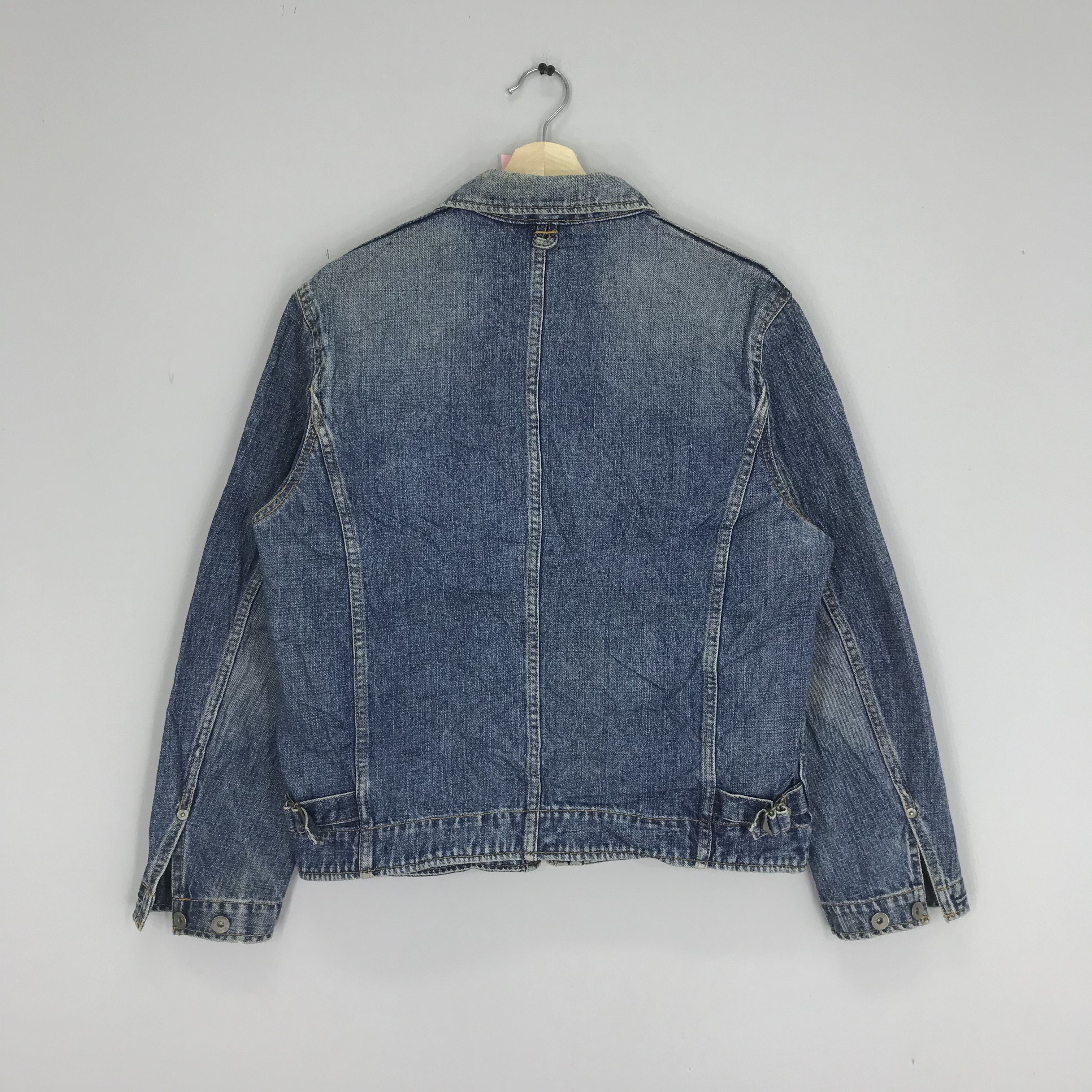 Uniqlo Denim Jeans Trucker Jacket Faded Blue Punk Rock Jacket Size US M / EU 48-50 / 2 - 2 Thumbnail
