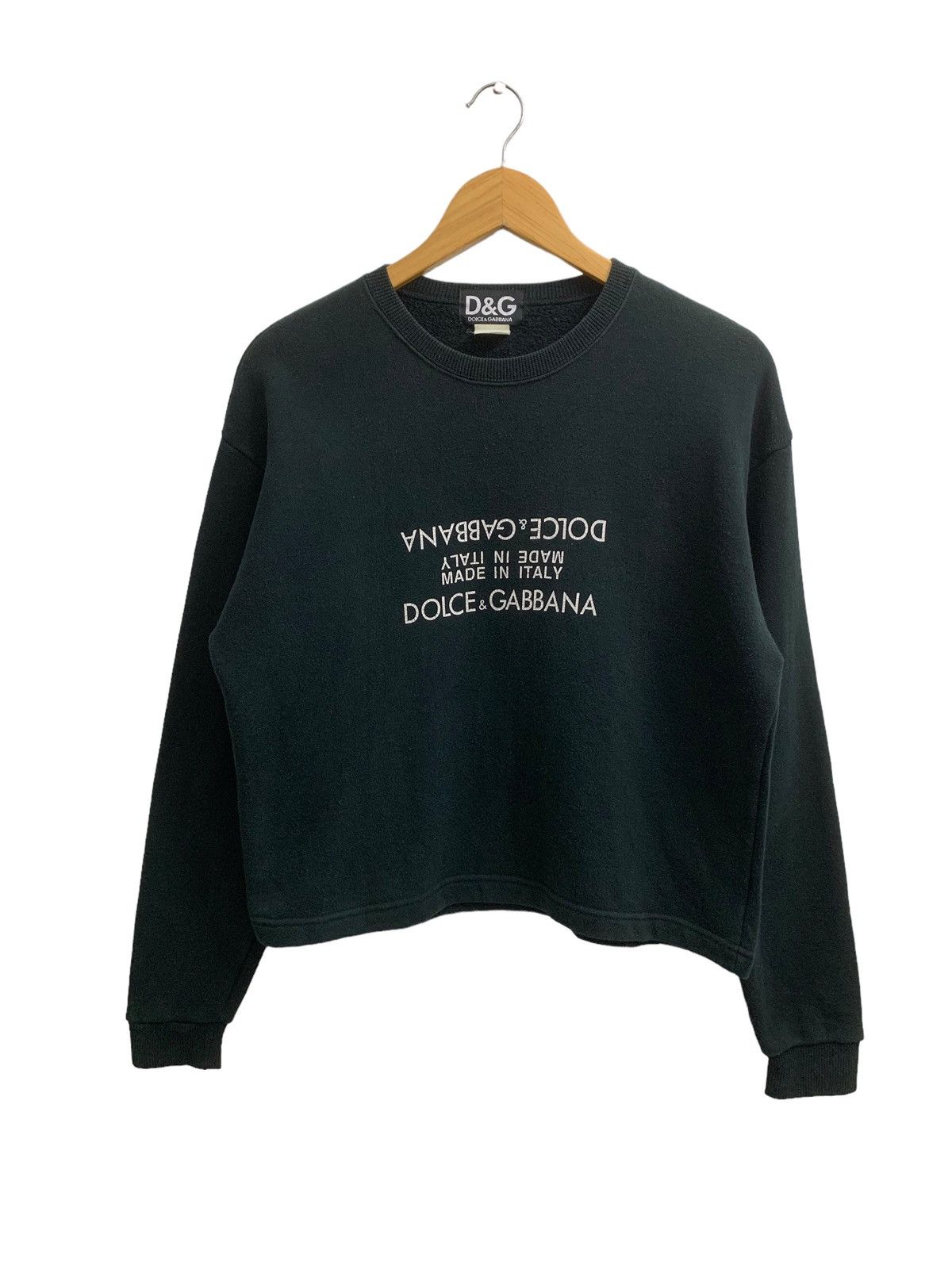 Dolce & Gabbana Black Wool Blend Sweatshirt | Grailed