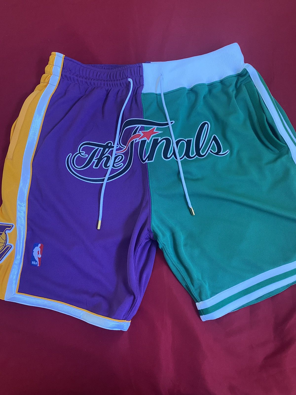 Shorts, Just Don Lakers X Celtics Split Shorts