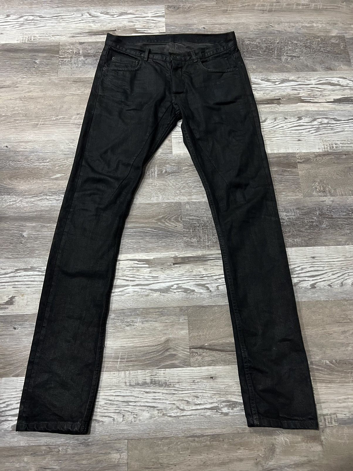 Rick Owens Rick Owens Waxed Detroit Denim Size US 30 / EU 46 - 1 Thumbnail