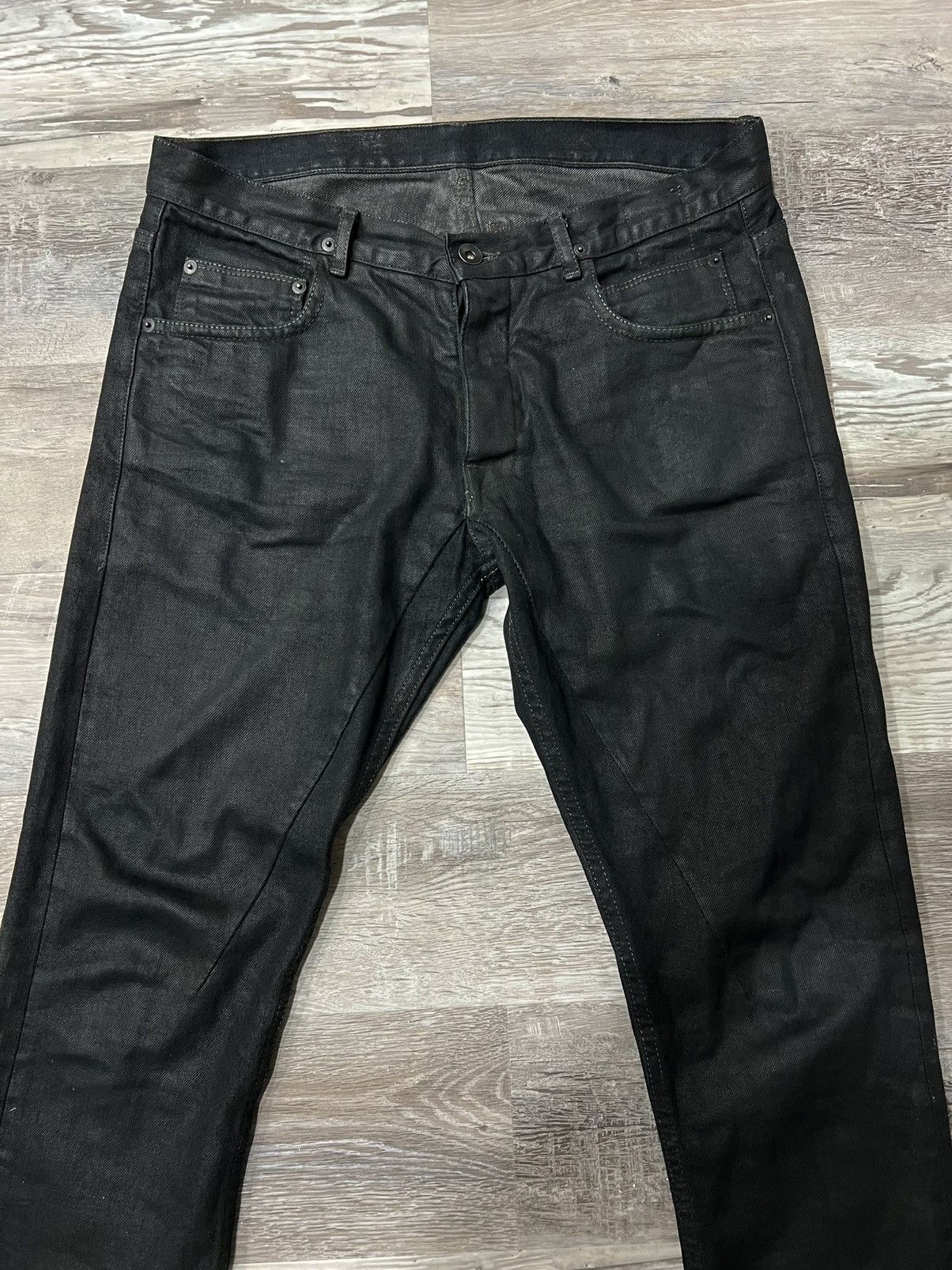 Rick Owens Rick Owens Waxed Detroit Denim Size US 30 / EU 46 - 2 Thumbnail