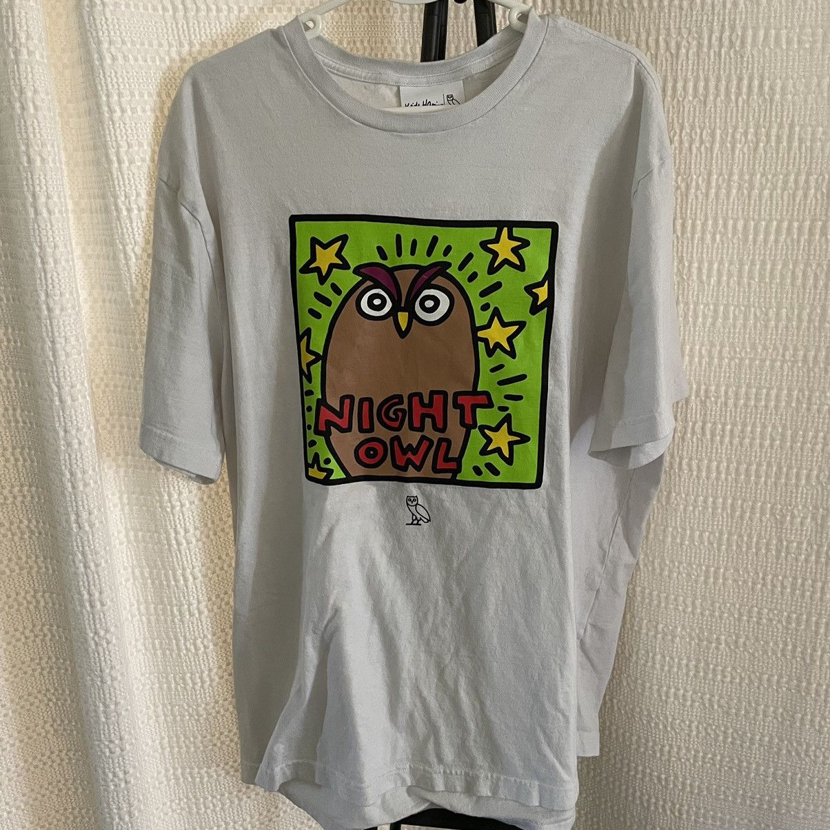 Keith Haring × October's Very Own OVO X KEITH HARING “Night Owl” T Shirt Size US XL / EU 56 / 4 - 1 Thumbnail