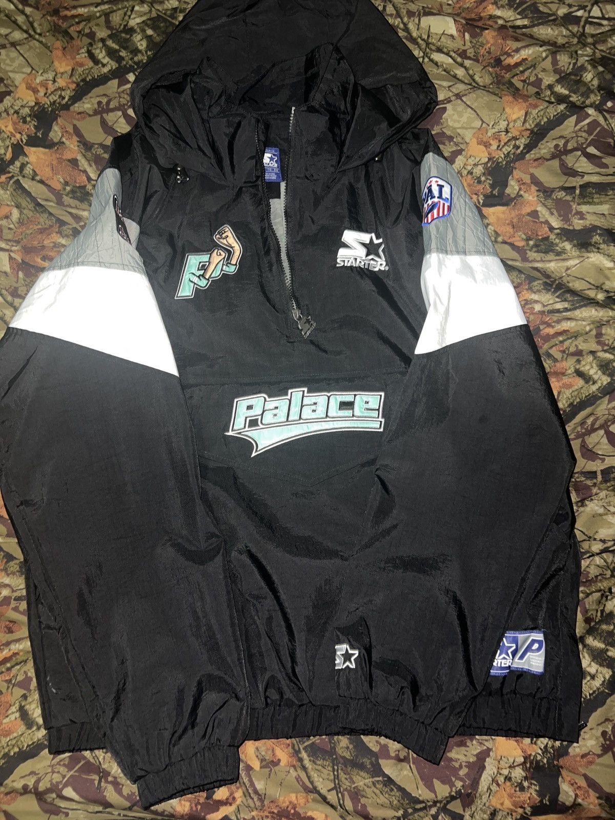 Palace × Starter Palace x Starter Breakaway Jacket Black | Grailed