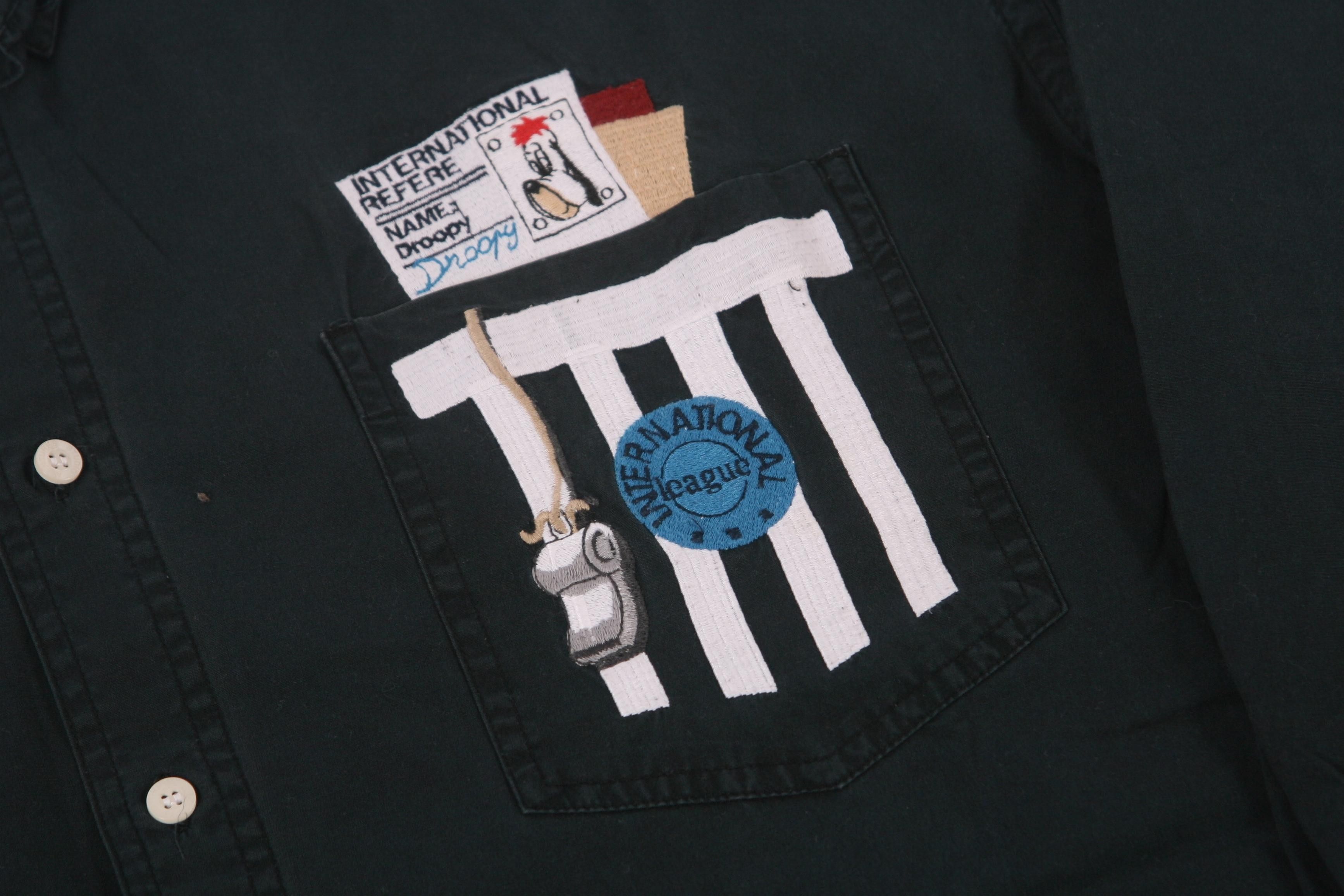Cartoon Network RARE💥 Tex Avery Studio Aventures 1998 DROOPY denim Shirt Size US XL / EU 56 / 4 - 2 Thumbnail