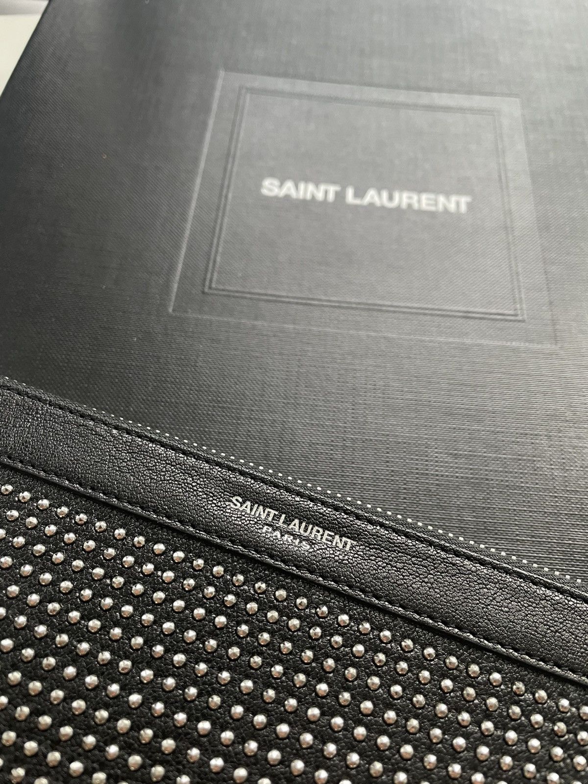 Hedi Slimane × Saint Laurent Paris × Yves Saint Laurent Brand NEW Saint Laurent Runway Leather Bag with Studs Size ONE SIZE - 7 Thumbnail
