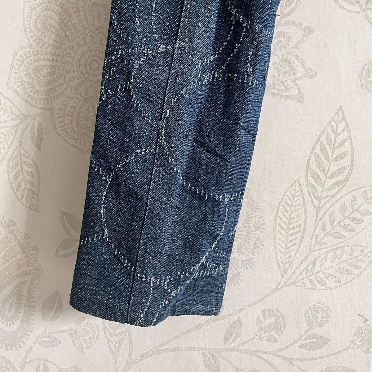 Designer × Japanese Brand Sashiko Cendree Pattern Denim Jeans Designer Size US 29 - 9 Thumbnail