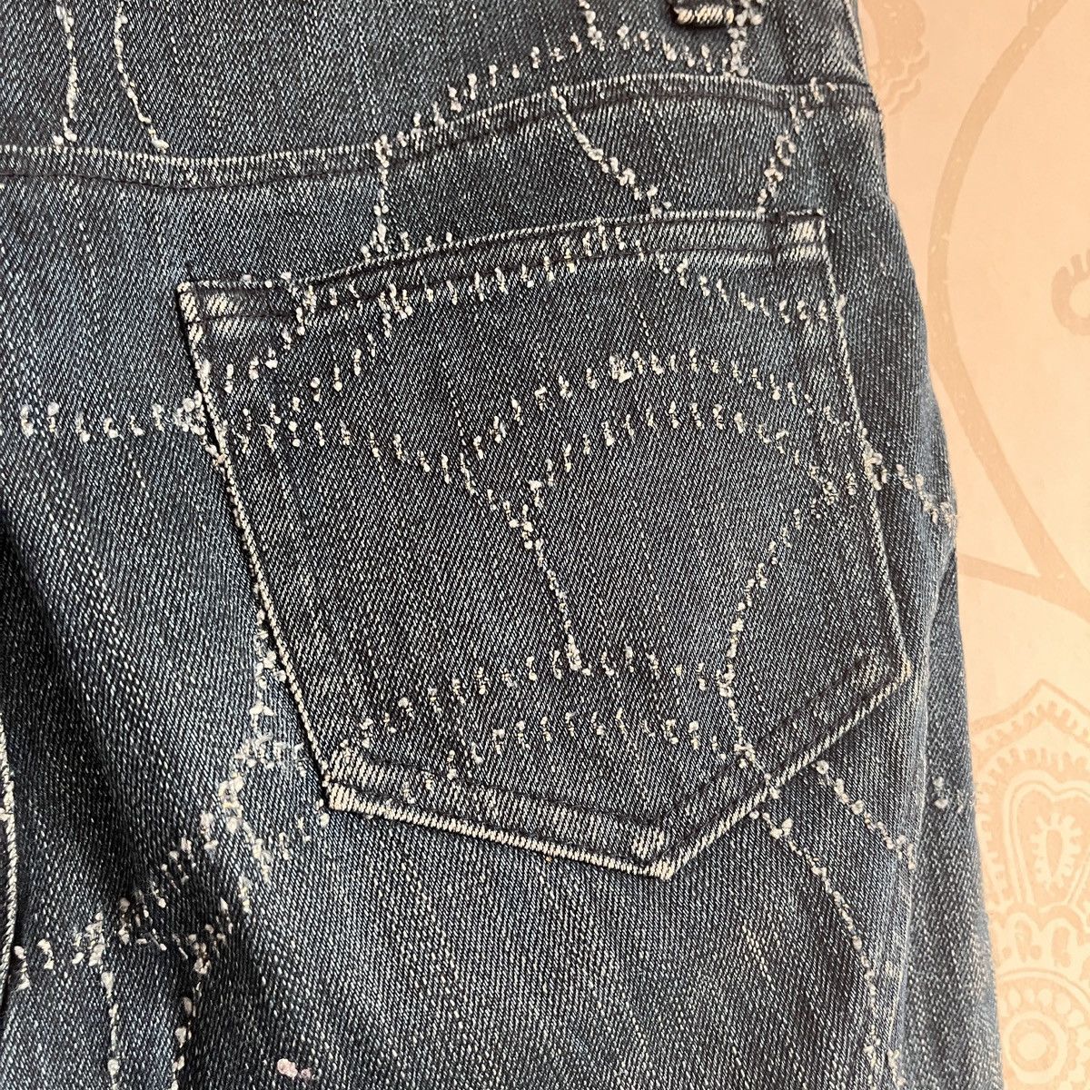 Designer × Japanese Brand Sashiko Cendree Pattern Denim Jeans Designer Size US 29 - 10 Thumbnail