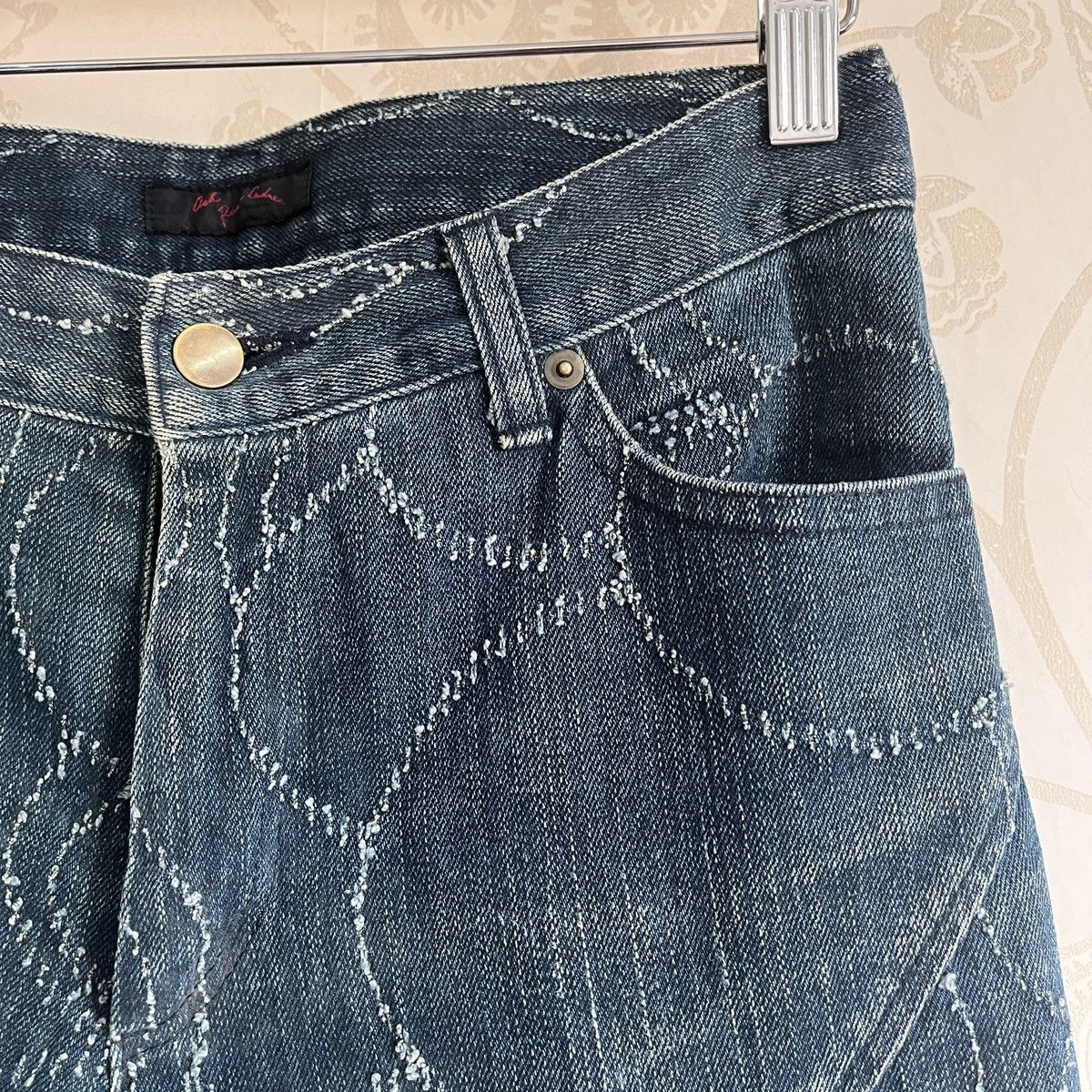 Designer × Japanese Brand Sashiko Cendree Pattern Denim Jeans Designer Size US 29 - 4 Thumbnail