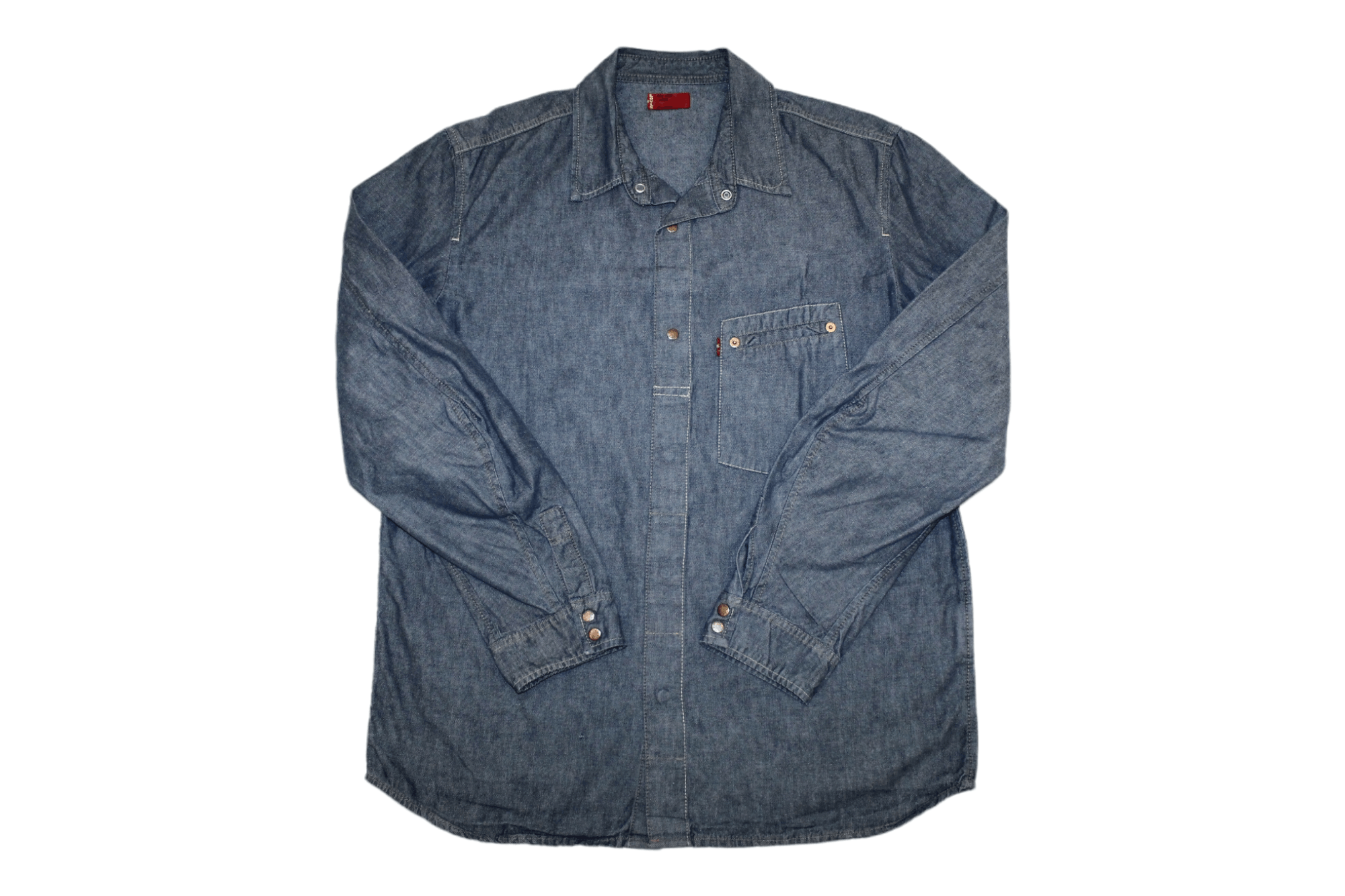 Levi's Vintage Clothing 🔥VTG Levi's Red Tab Arc Sleeves Raw Denim Shirt Size US M / EU 48-50 / 2 - 1 Thumbnail