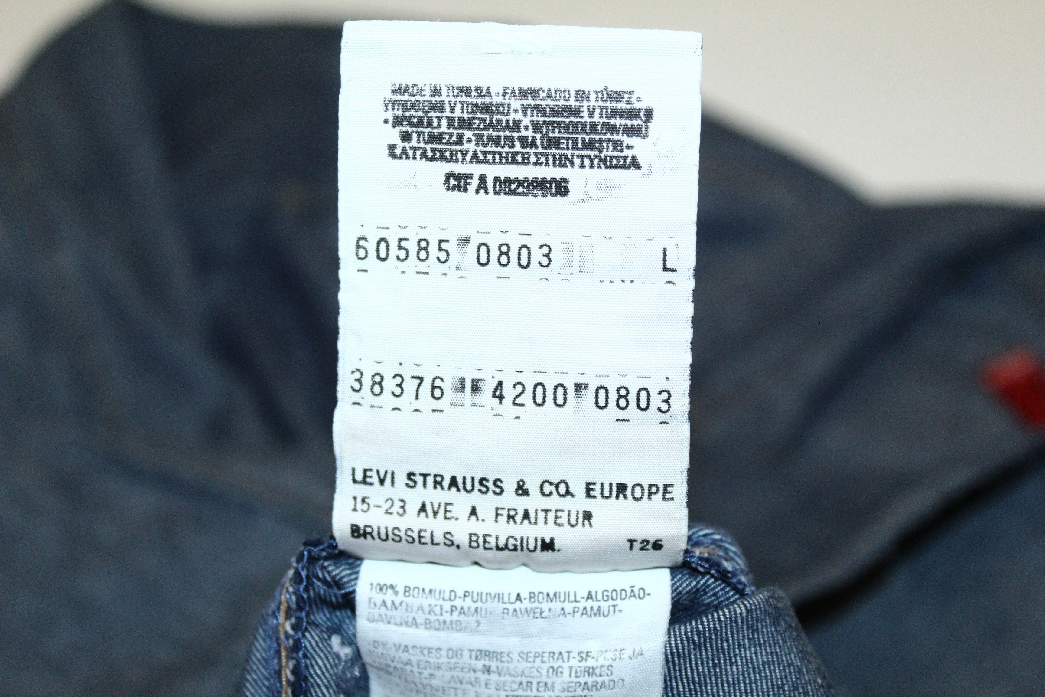 Levi's Vintage Clothing 🔥VTG Levi's Red Tab Arc Sleeves Raw Denim Shirt Size US M / EU 48-50 / 2 - 8 Thumbnail