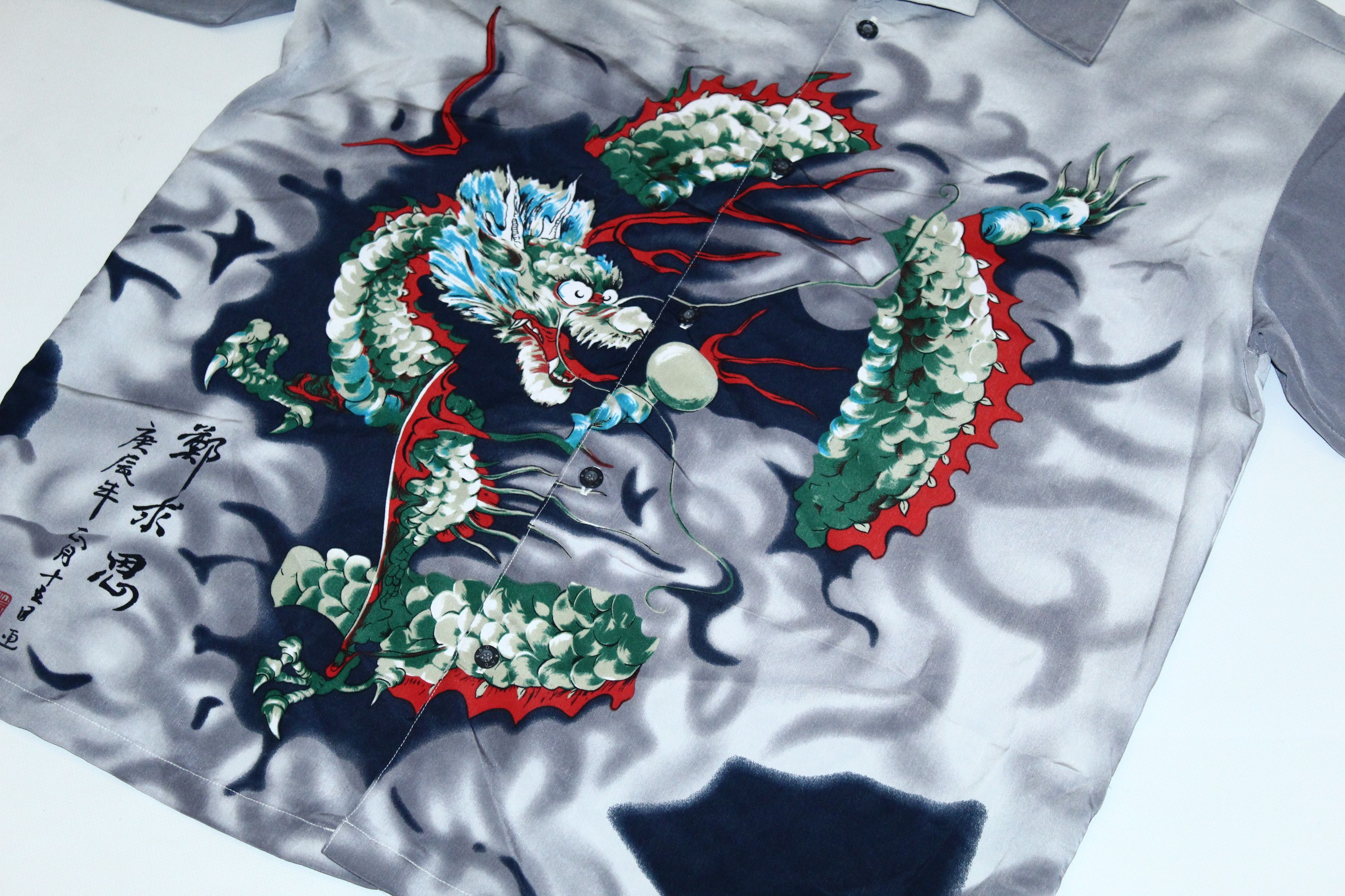 Anime 🔥90s Anime Dragon Art All Over Print RARE Collections Shirt Size US XL / EU 56 / 4 - 3 Thumbnail