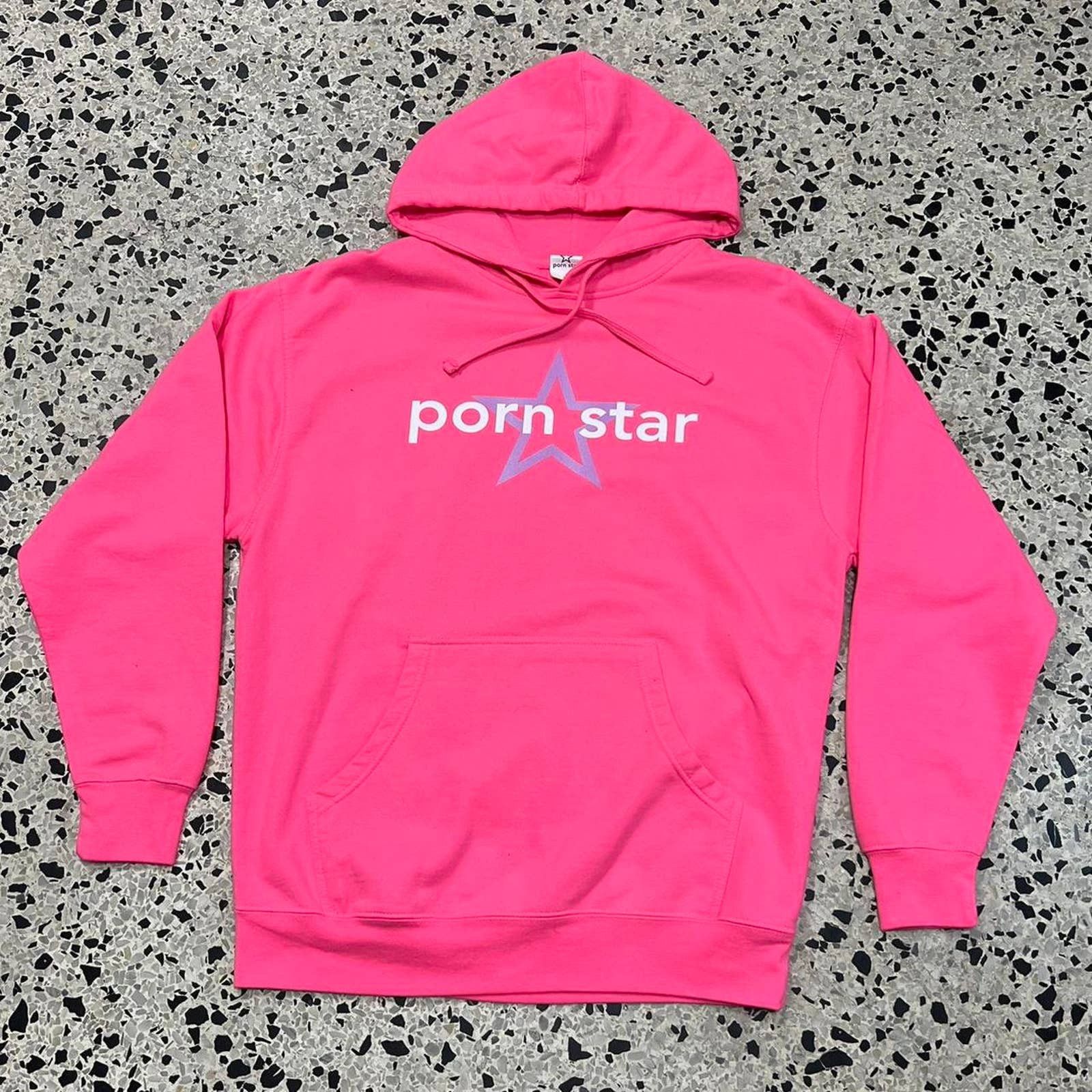 VINTAGE Y2K HOT PINK PORNSTAR HOODIE