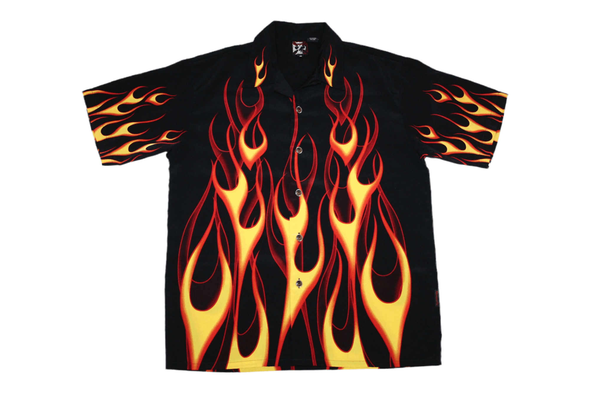 Dragonfly Y2K 💥 Dragonfly Crazy Flame Fire All Over Printed Shirt Size US L / EU 52-54 / 3 - 1 Thumbnail