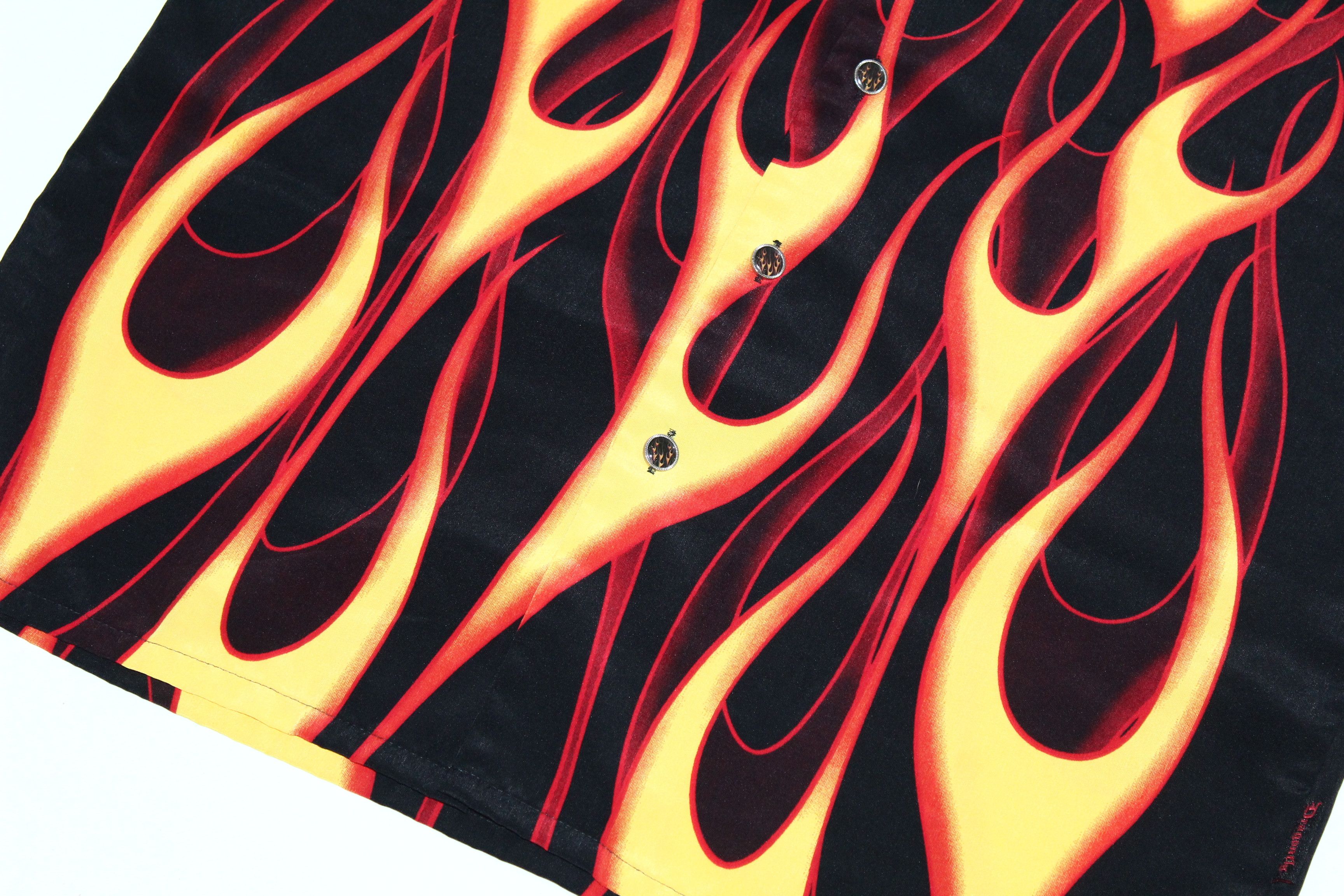Dragonfly Y2K 💥 Dragonfly Crazy Flame Fire All Over Printed Shirt Size US L / EU 52-54 / 3 - 8 Thumbnail