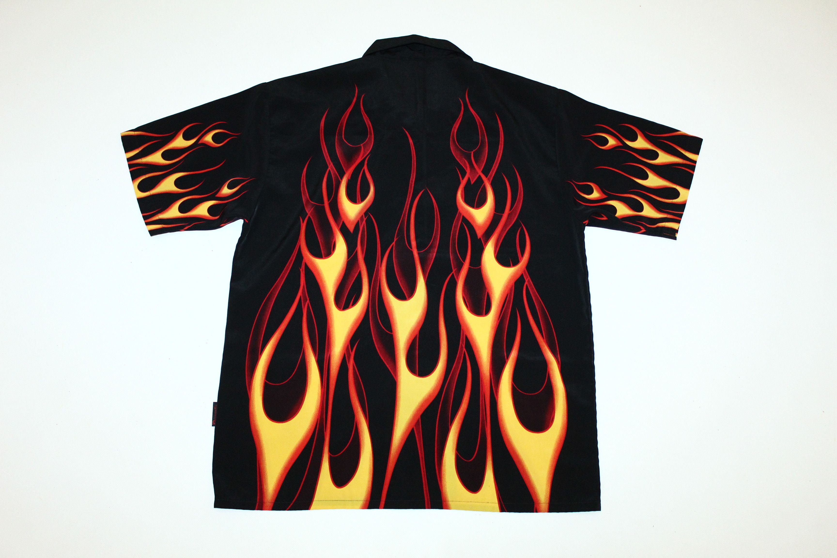 Dragonfly Y2K 💥 Dragonfly Crazy Flame Fire All Over Printed Shirt Size US L / EU 52-54 / 3 - 2 Thumbnail