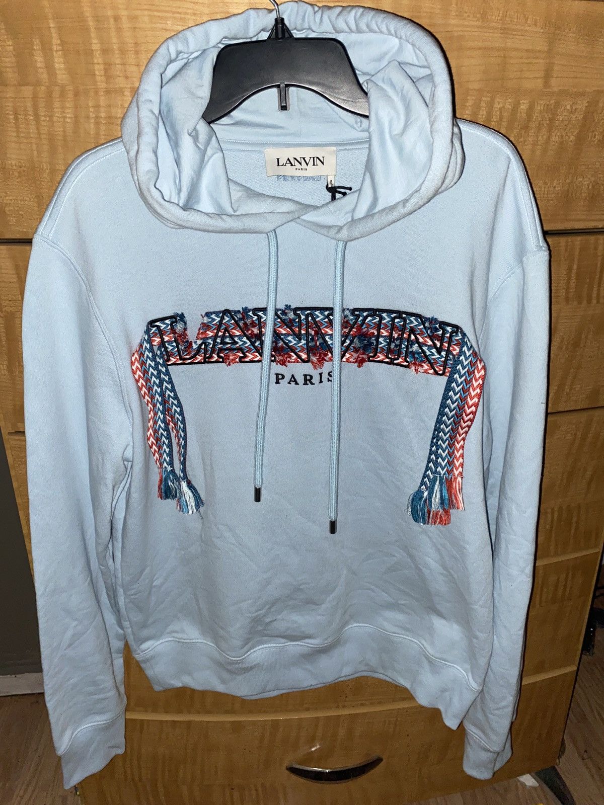 Lanvin Lanvin Hoodie Embroidered With Lace Curb Size US M / EU 48-50 / 2 - 1 Thumbnail