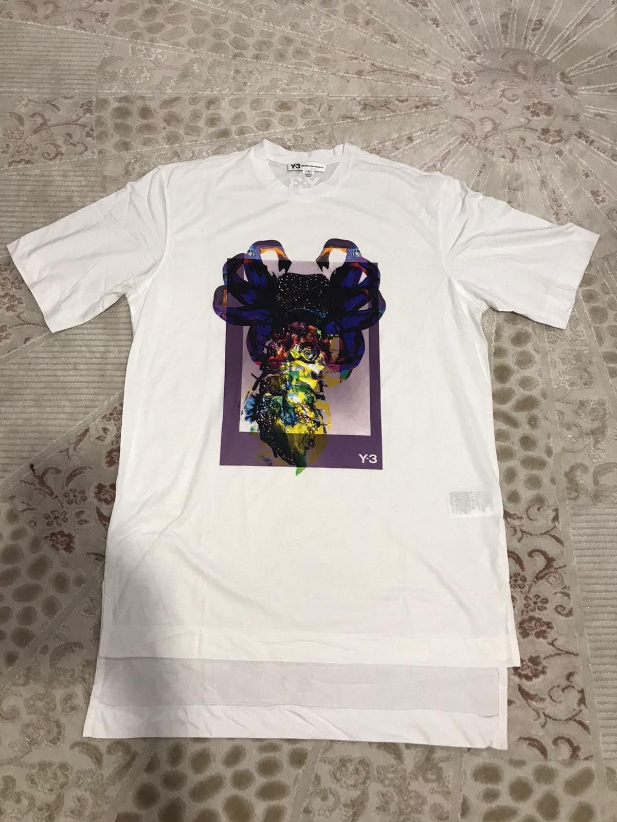 Yohji Yamamoto X Adidas × Y-3 White Printed T-Shirt